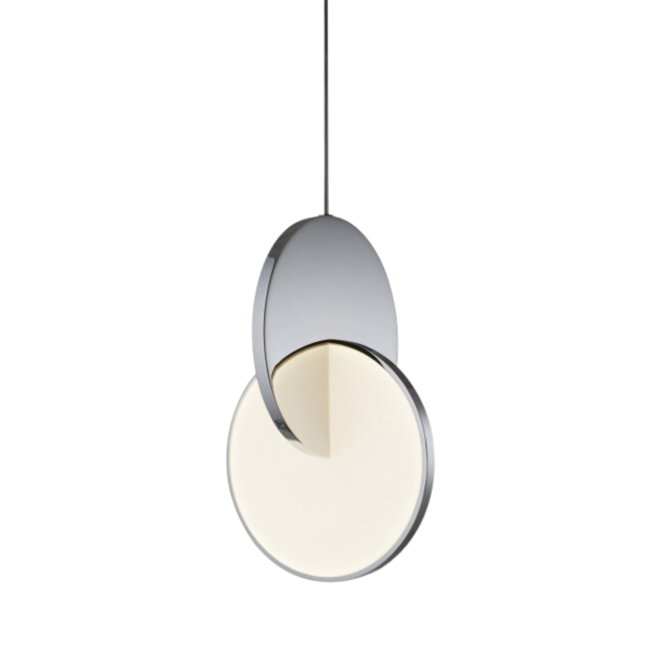 Brace Chrome Circles Pendant Light