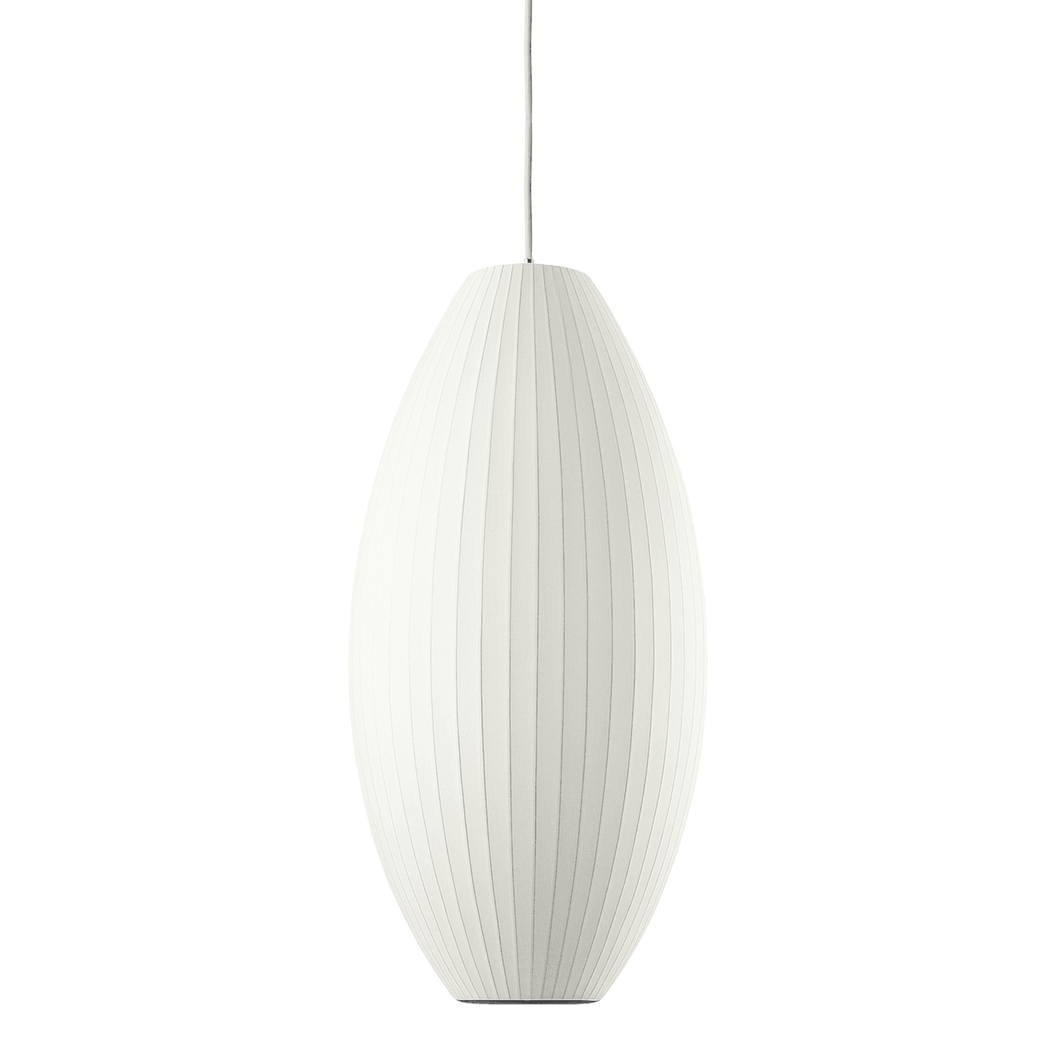 Oval Cocoon Mid-Century Modern Pendant Lamp