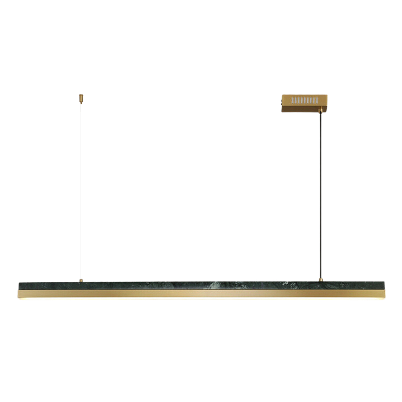 Marla Green Marble Linear LED Pendant Light