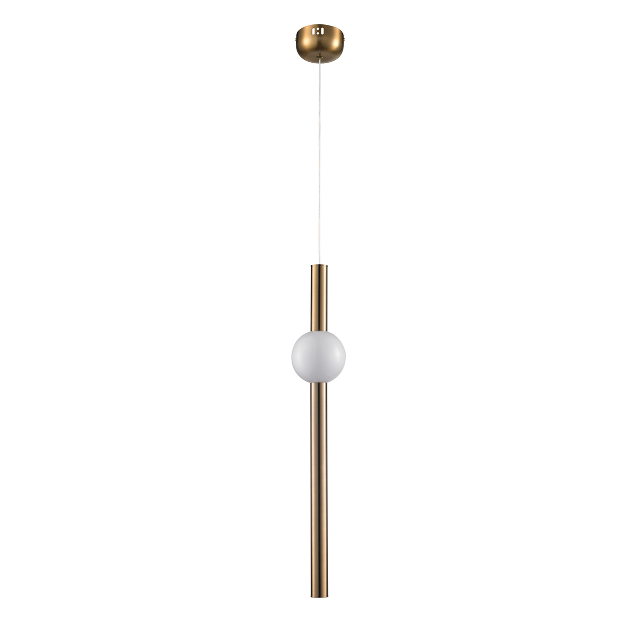 Saber Long Brass Tube Pendant Light