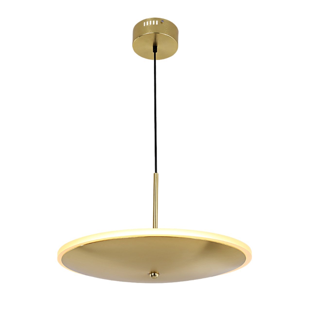 UFO Horizontal Golden LED Pendant Light