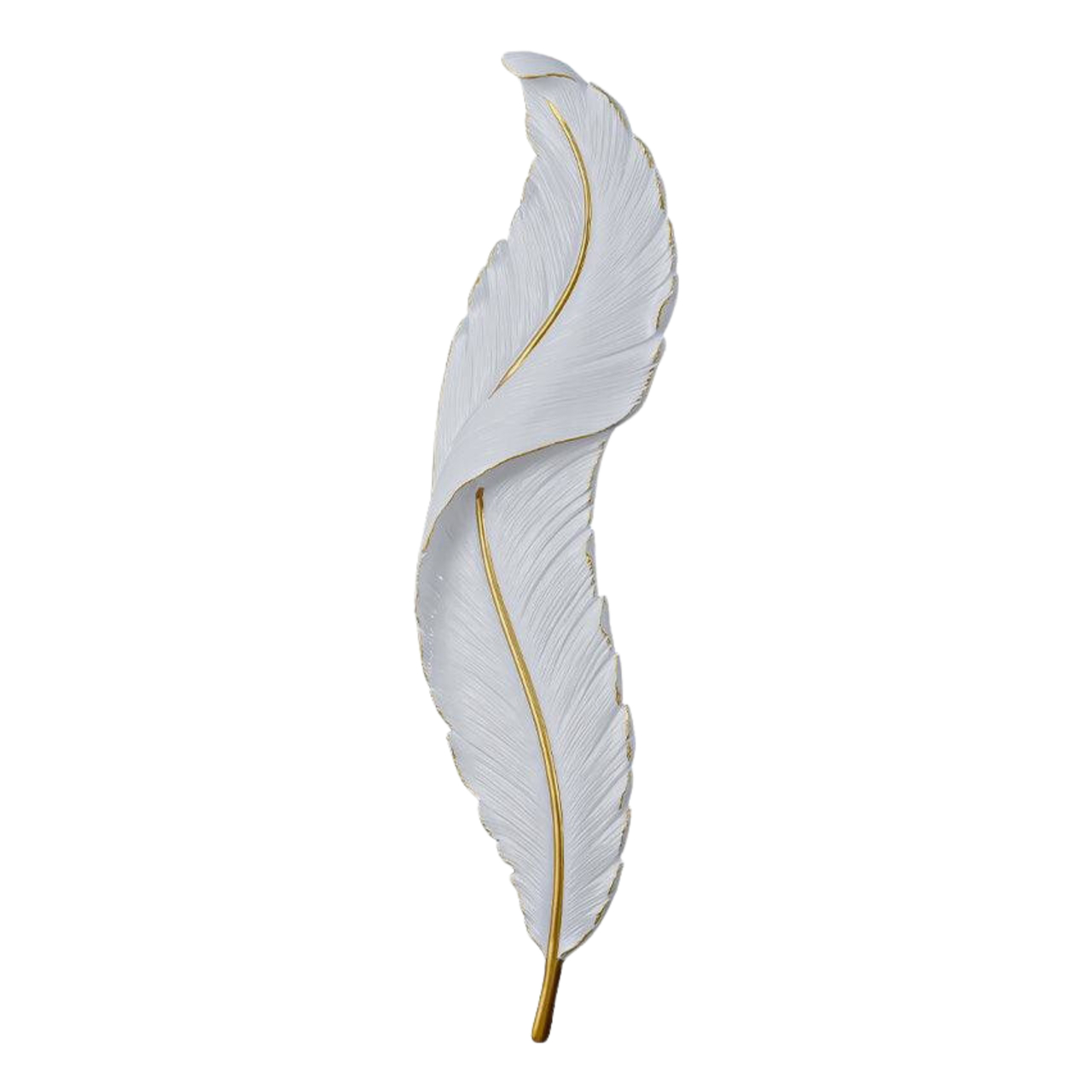 Feather White LED Feature Wall Light