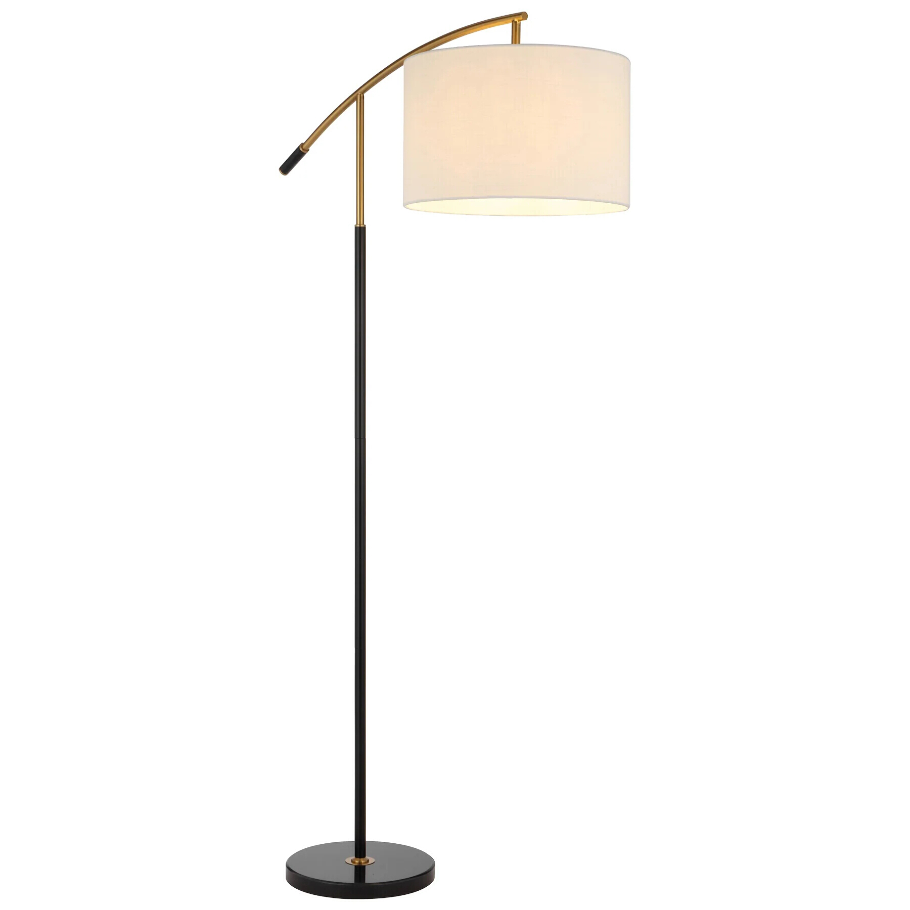 Beirut Gold Black Arc Floor Lamp