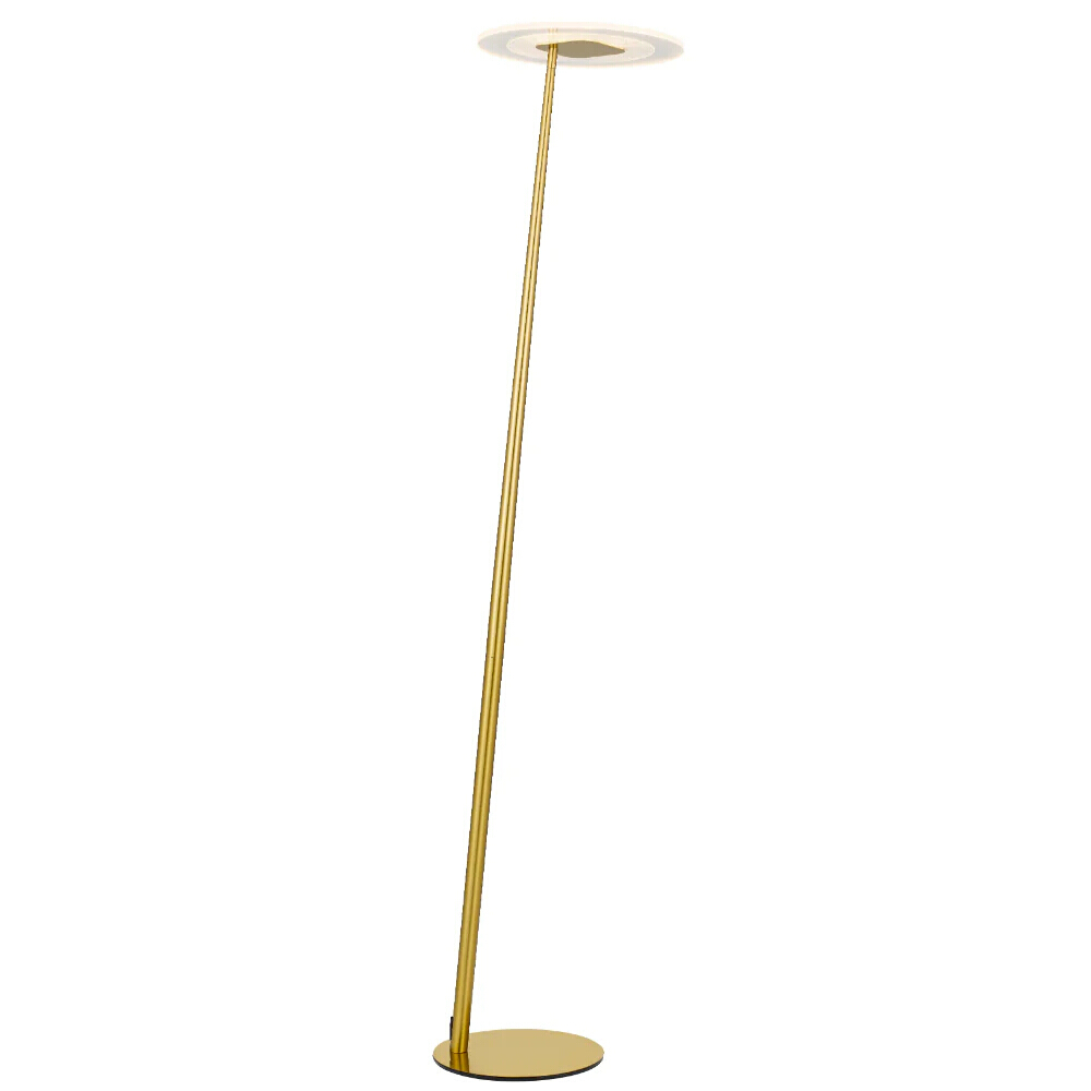 Faroe Antique Gold Modern LED Floor Lamp