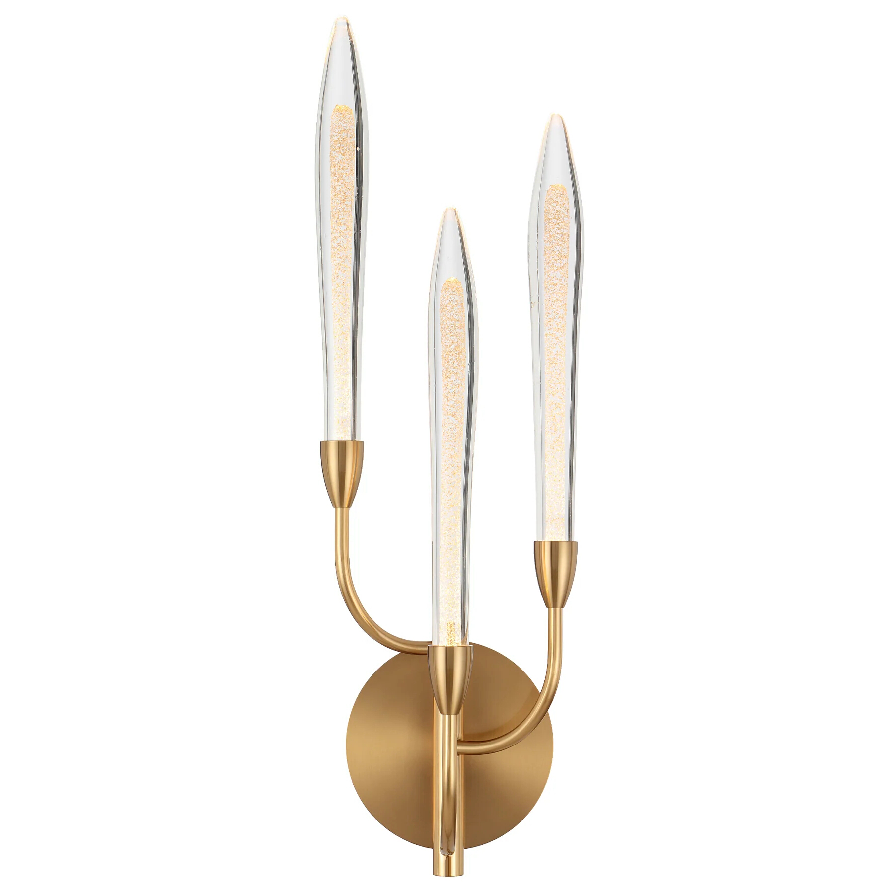 Arciere 3 Light Antique Gold Wall Lamp