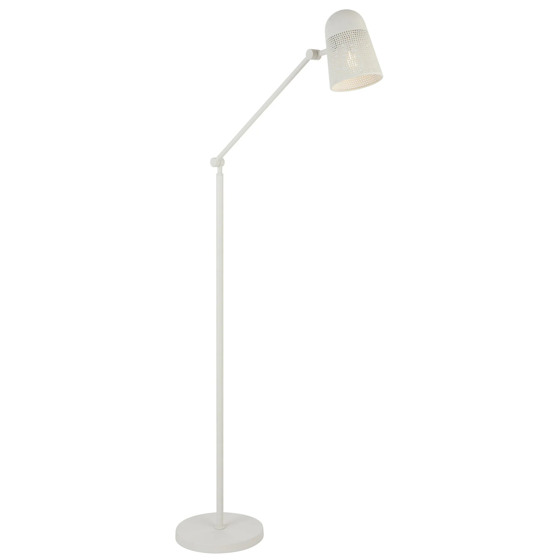 Cagliari Perforated White Floor Lamp