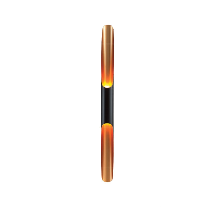 Long Pipe Black Gold Single Minimalist Industrial Wall Light