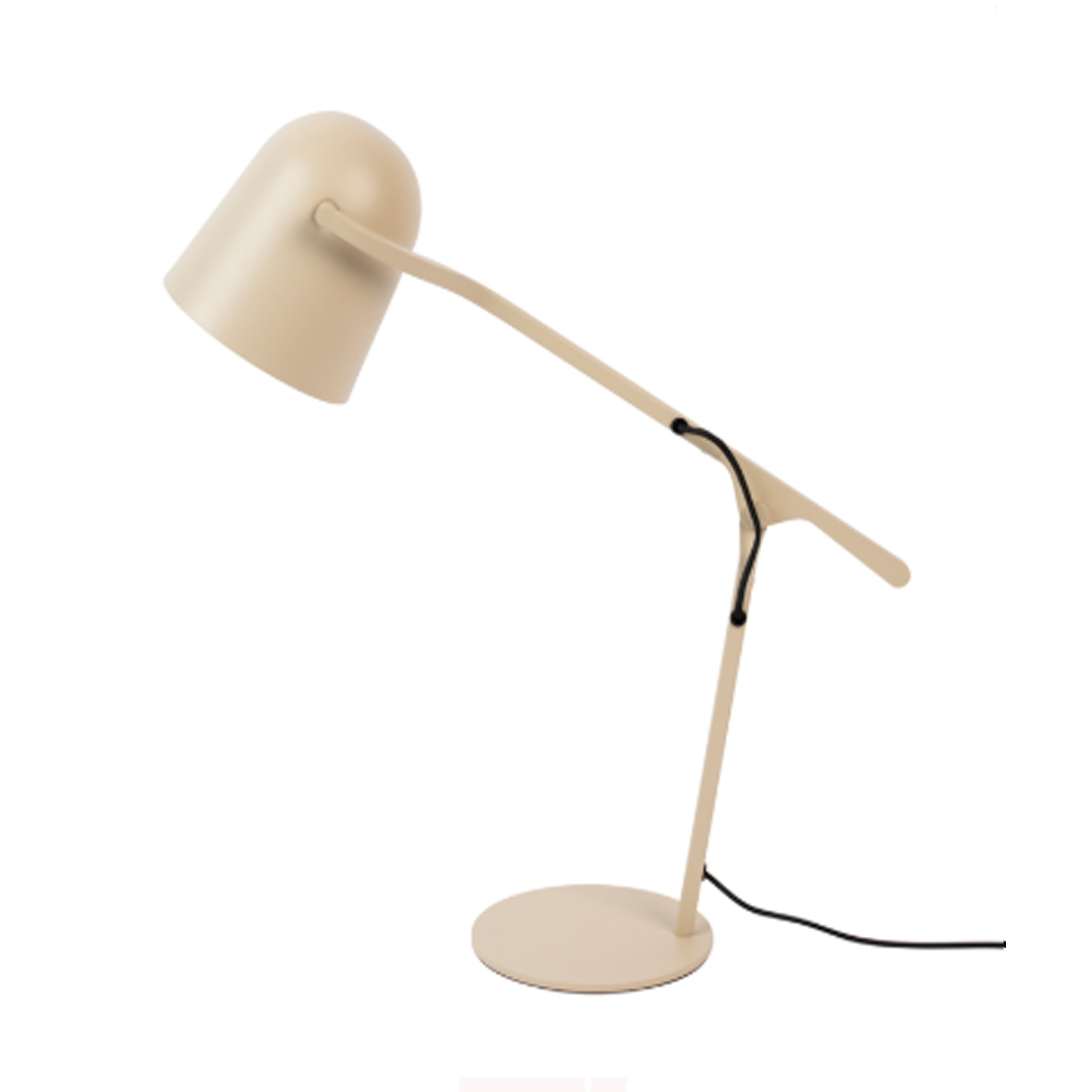 Cleo Rice White Metal Table Desk Lamp