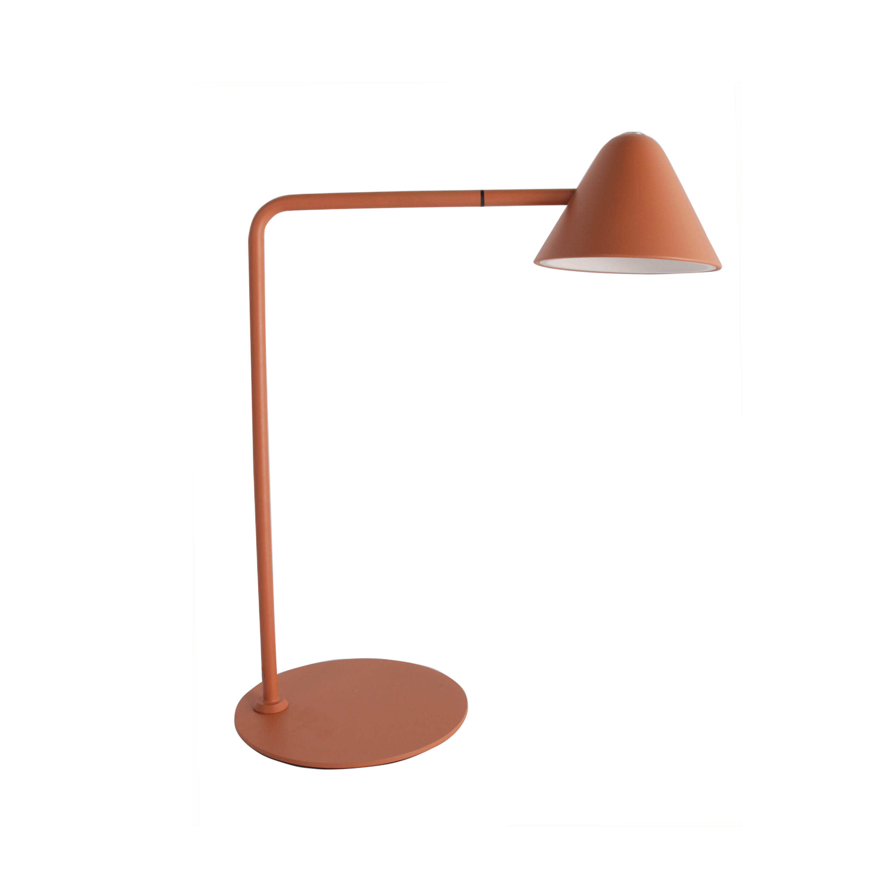 Pole Office Orange Geometric Table Lamp