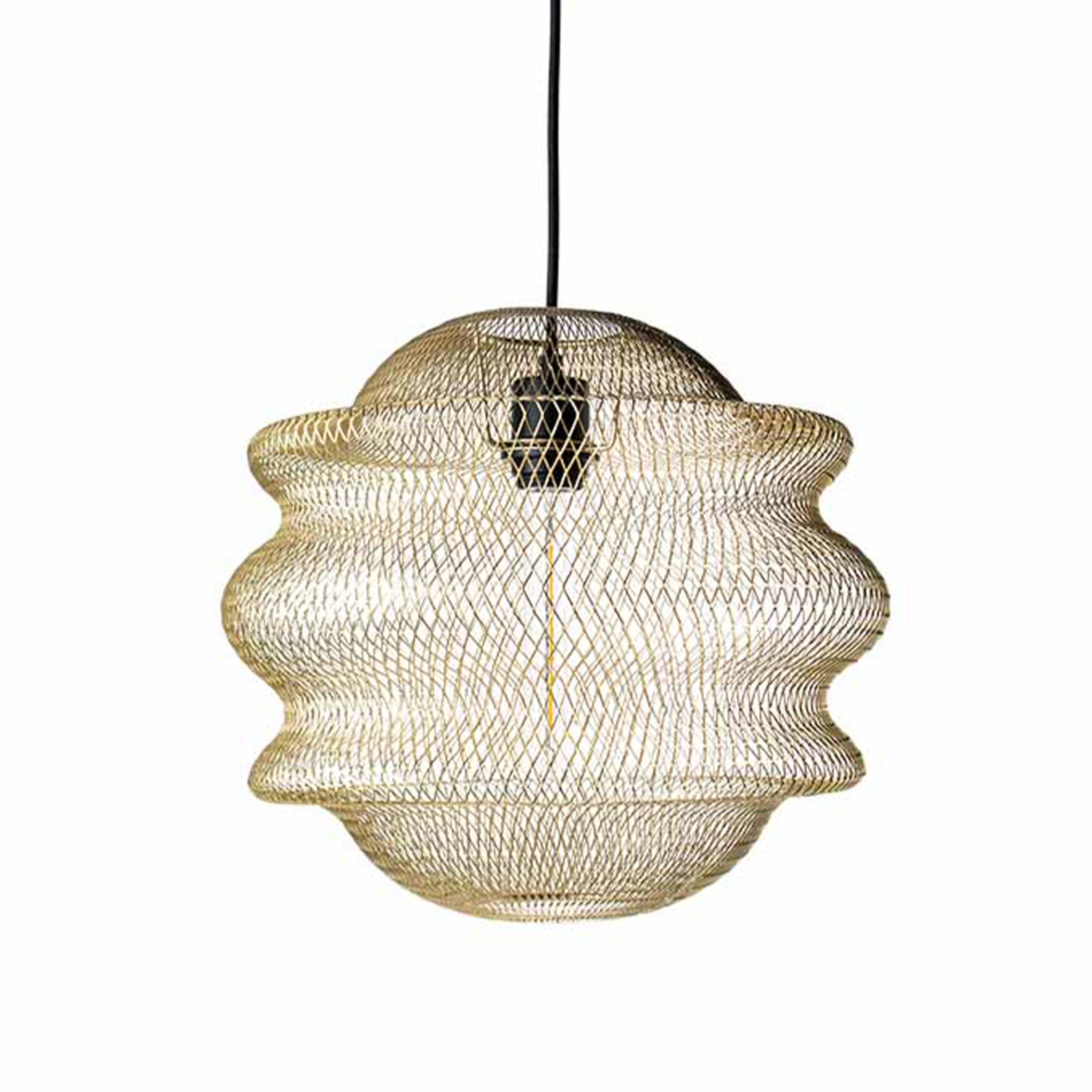 Mesh Golden Wire Pendant Light