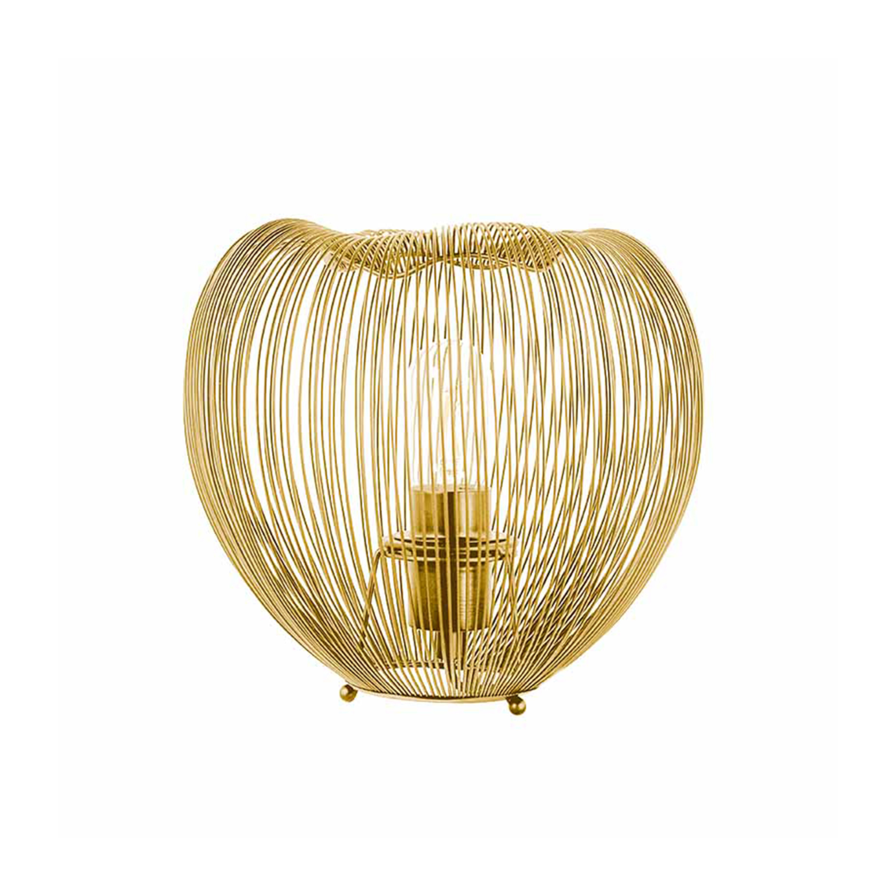 Cage Brass Metal Table Lamp