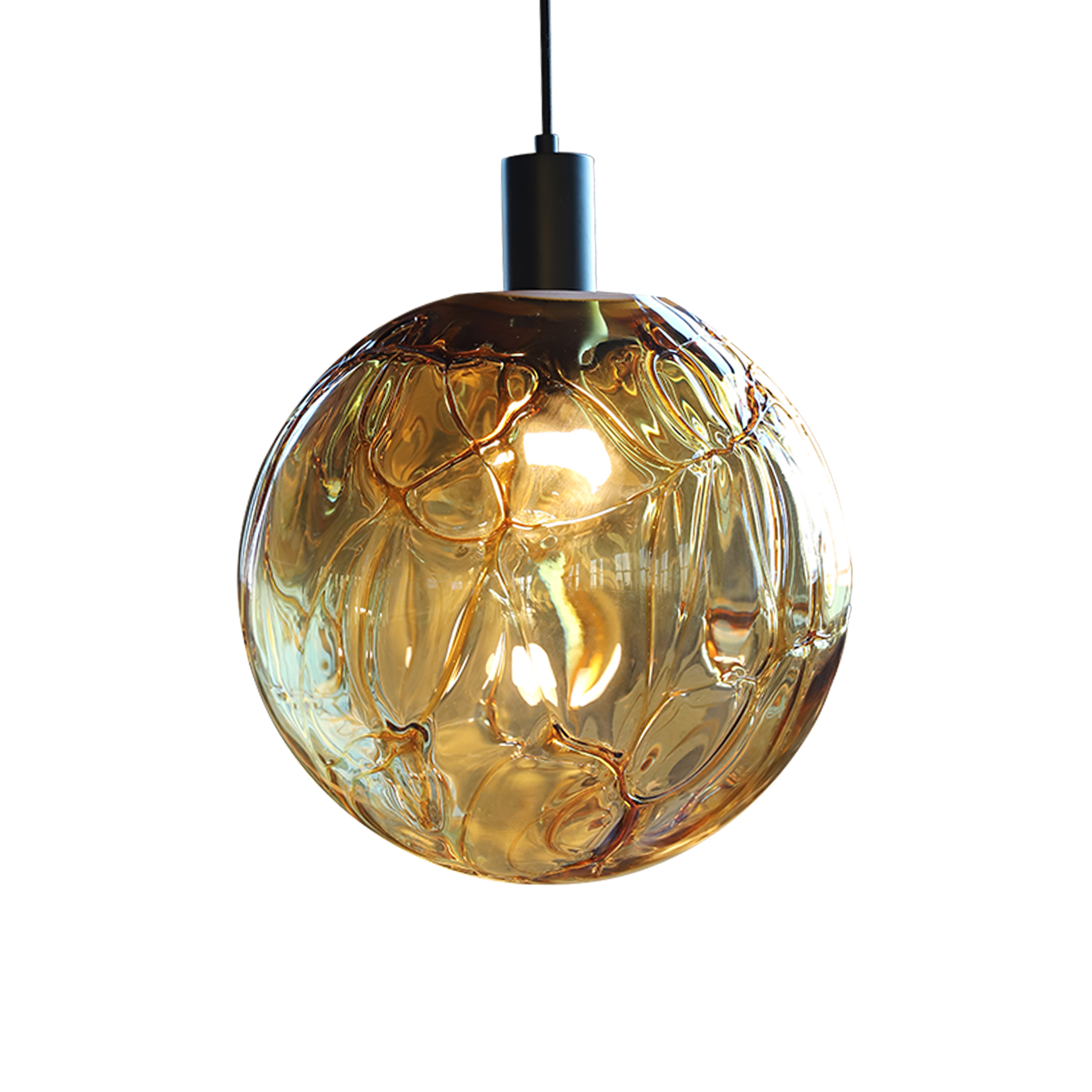 Fragile Eva Amber Glass Pendant Light