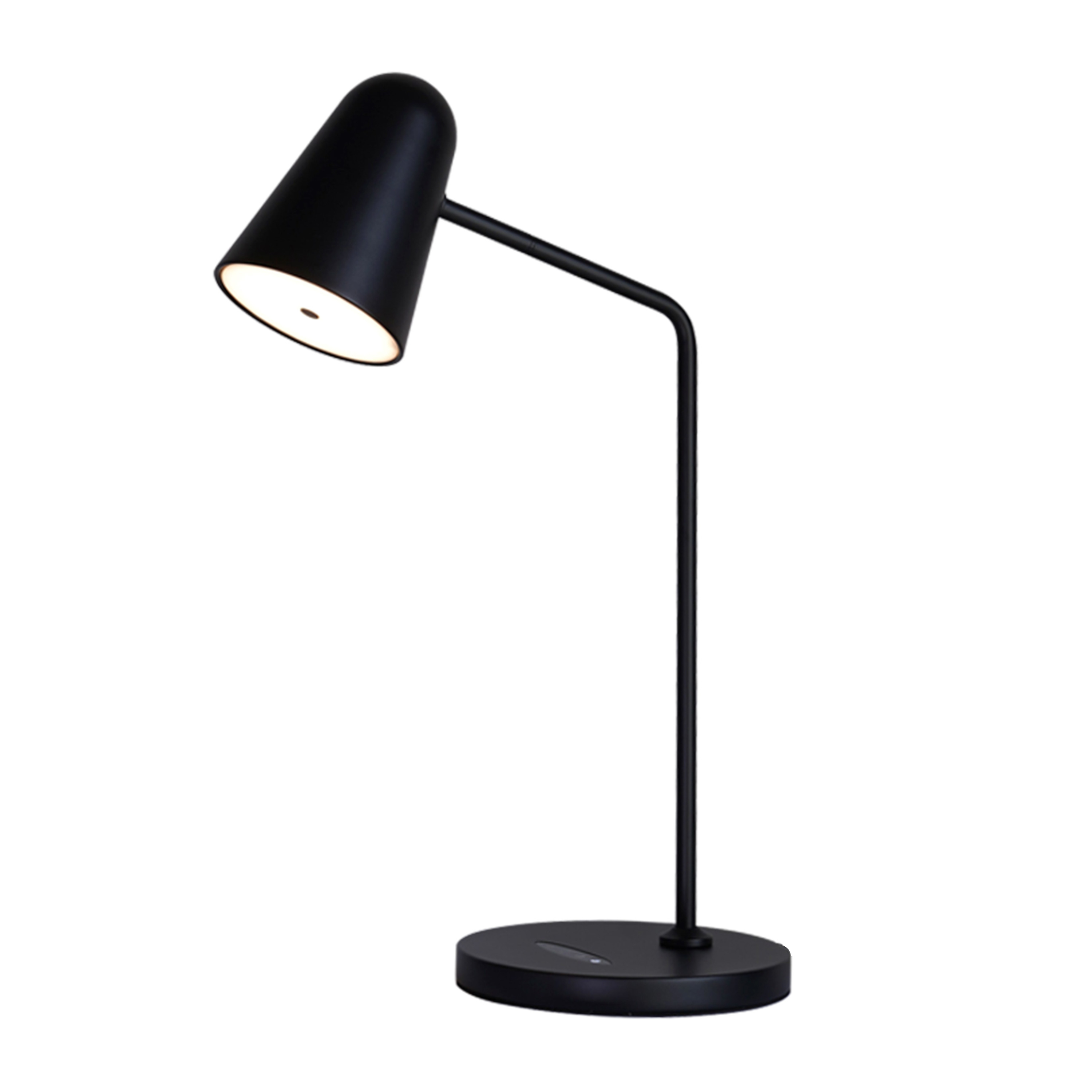 Slope Black Metal LED Table Lamp