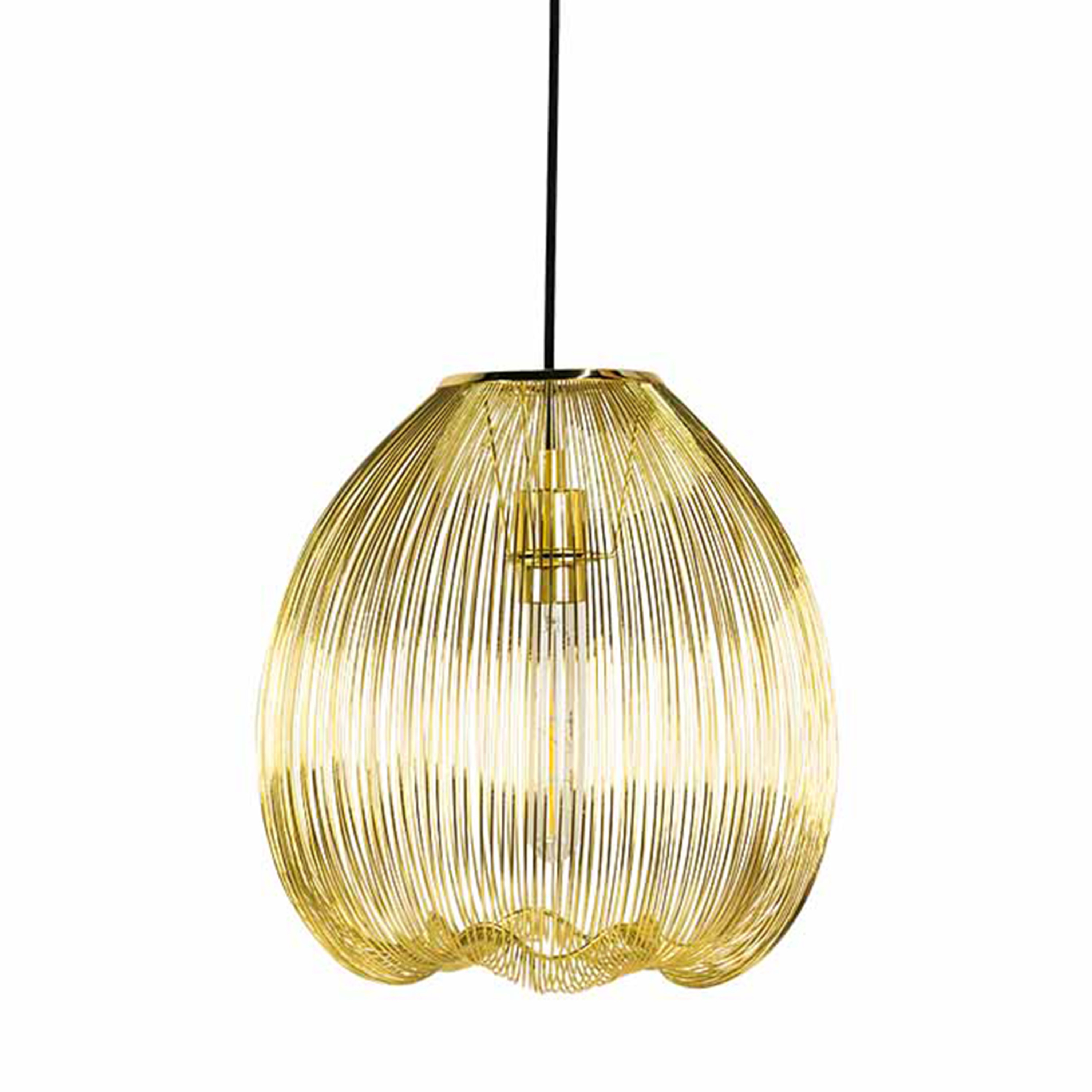 Cage Brass Metal Pendant Light