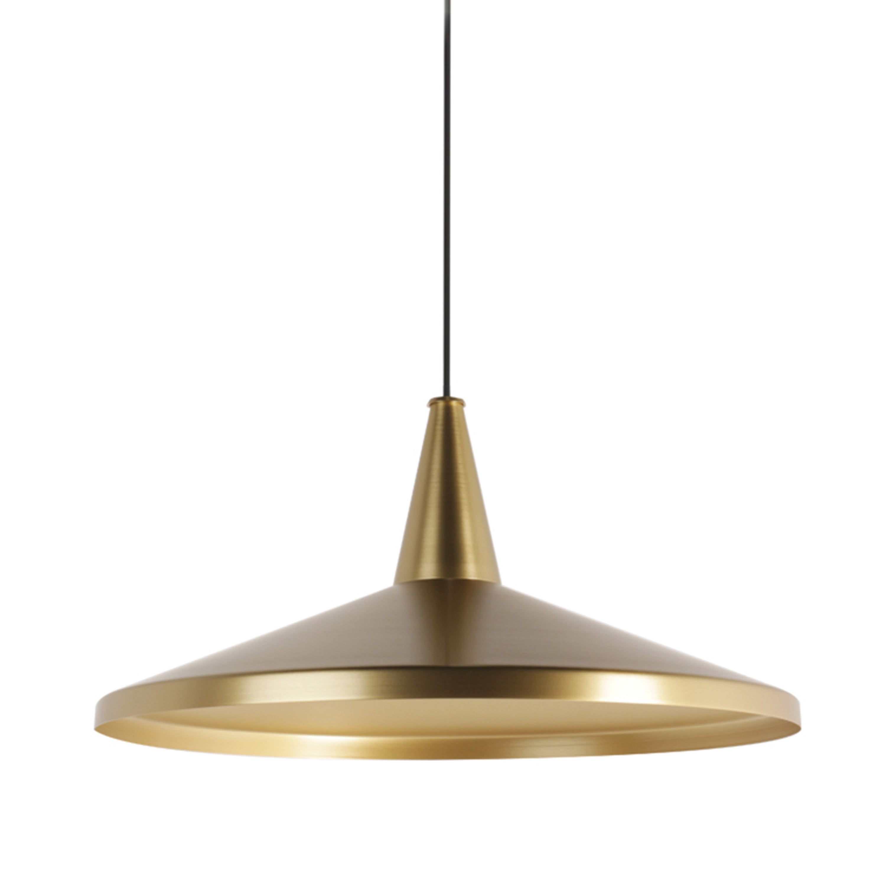 Gispen Brass Metal Cone Pendant Light