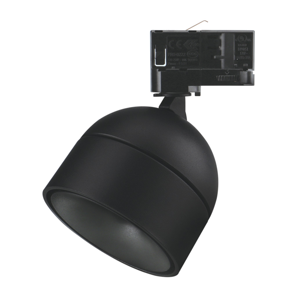Moon Black 3CCT LED Tube Track Light Head