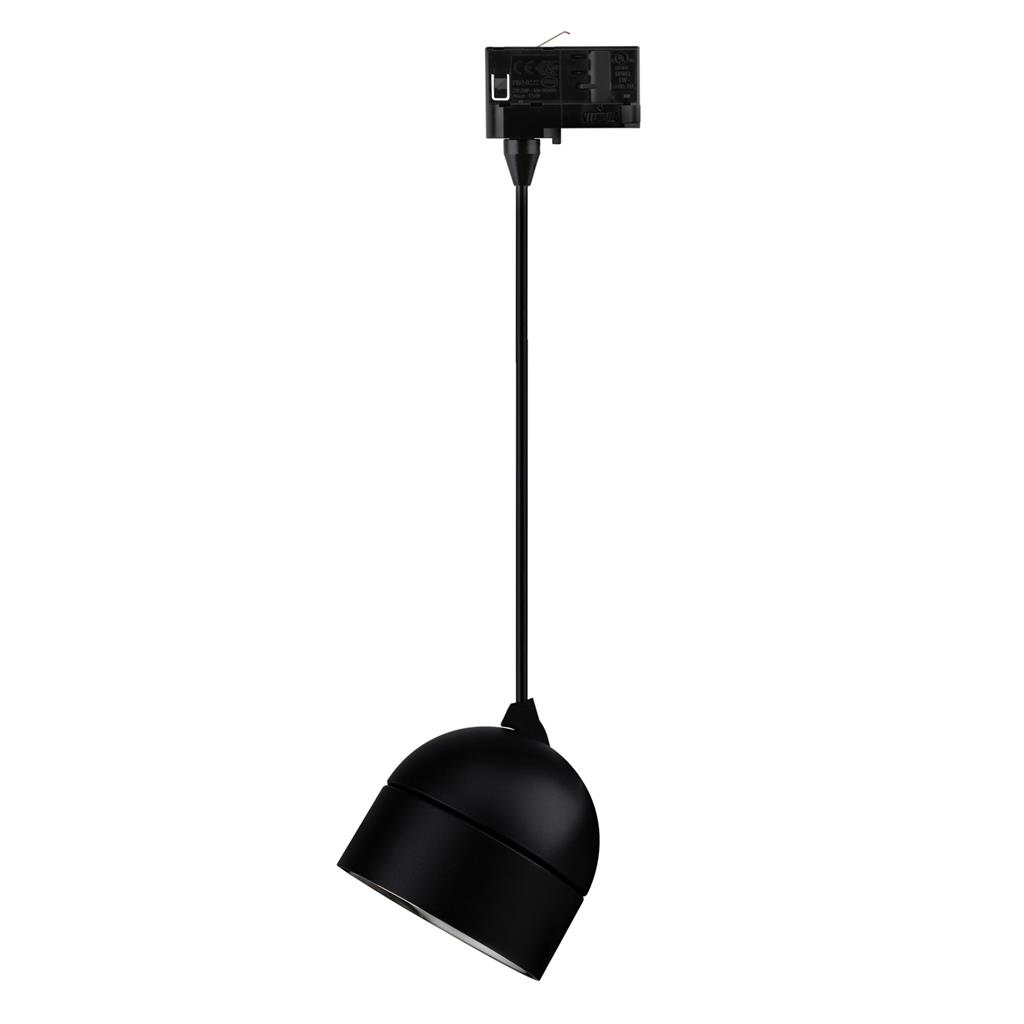 Moon Black 3CCT LED Tube Track Pendant Light