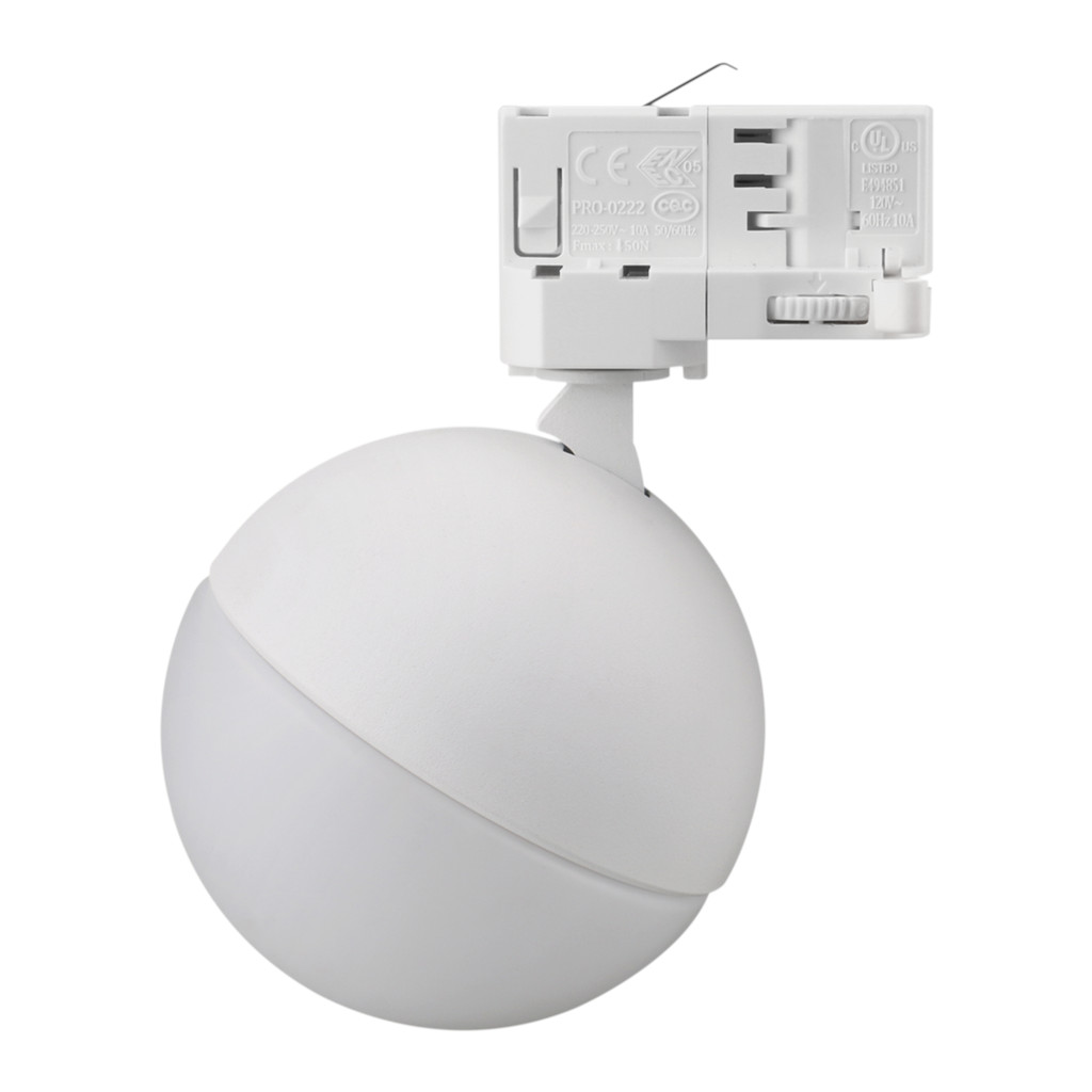 Moon White 3CCT LED Opal Track Light Head
