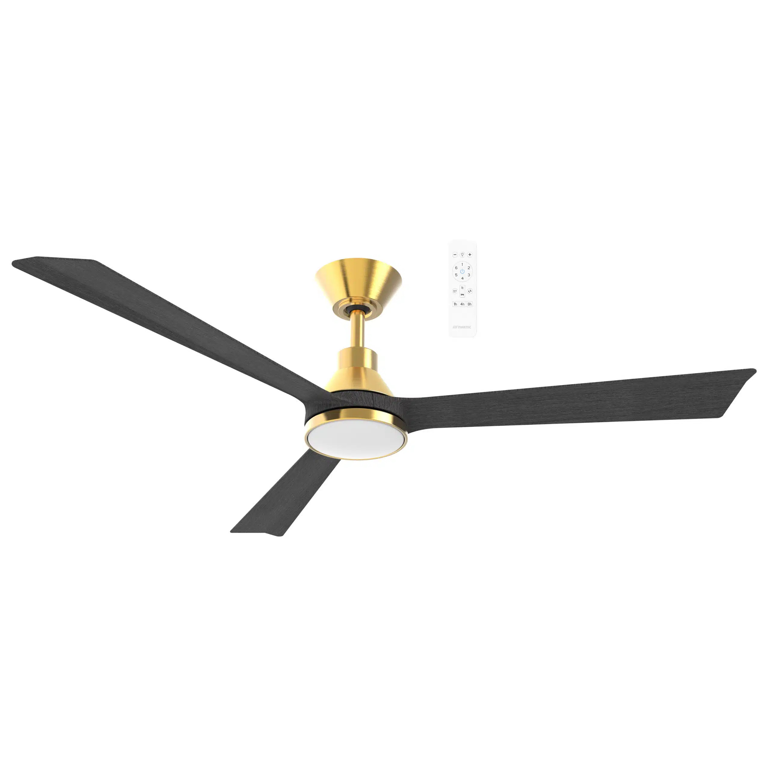Riviera 52" Bronze Charcoal Smart DC Ceiling Fan with LED Light