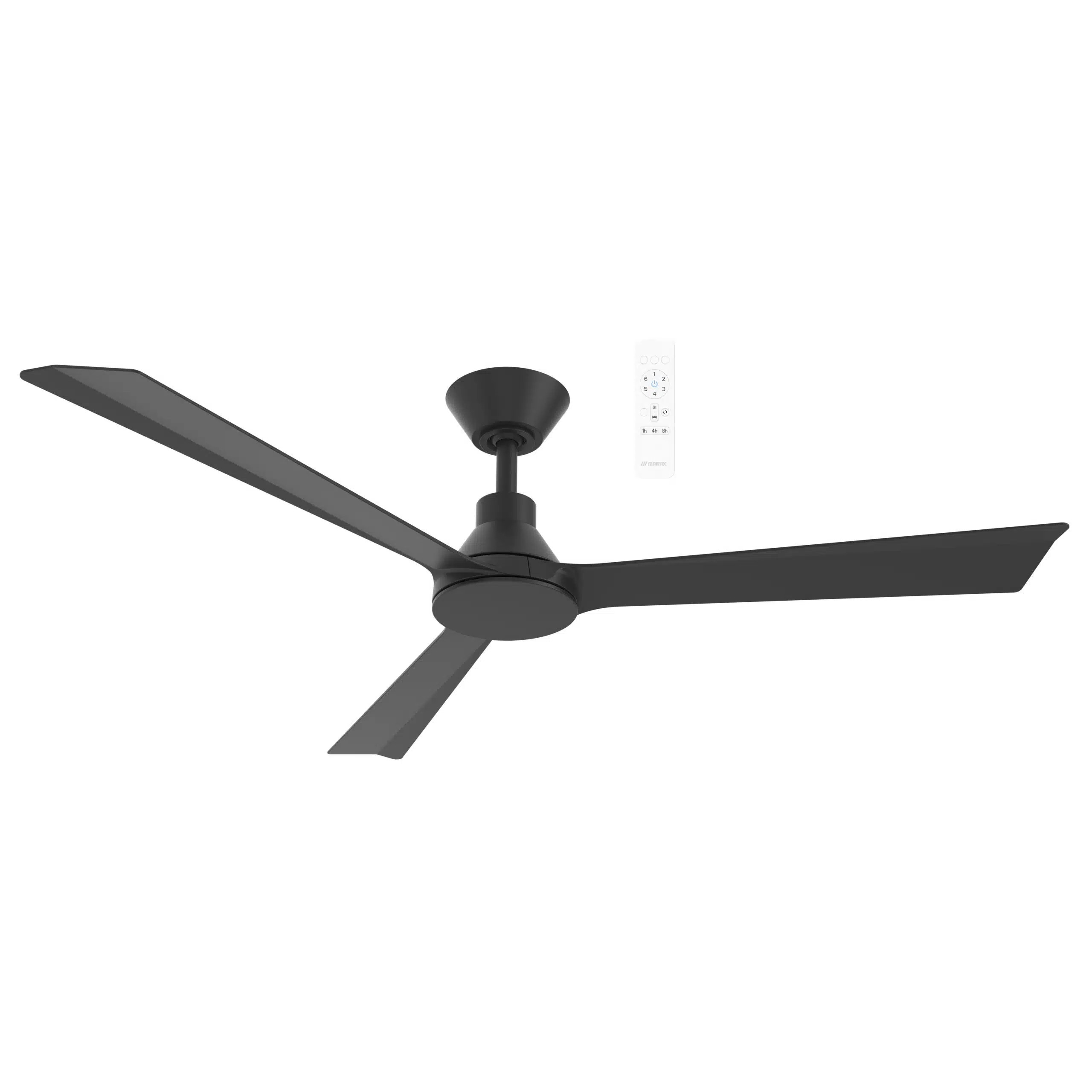 Riviera 52" Matt Black Smart DC Ceiling Fan