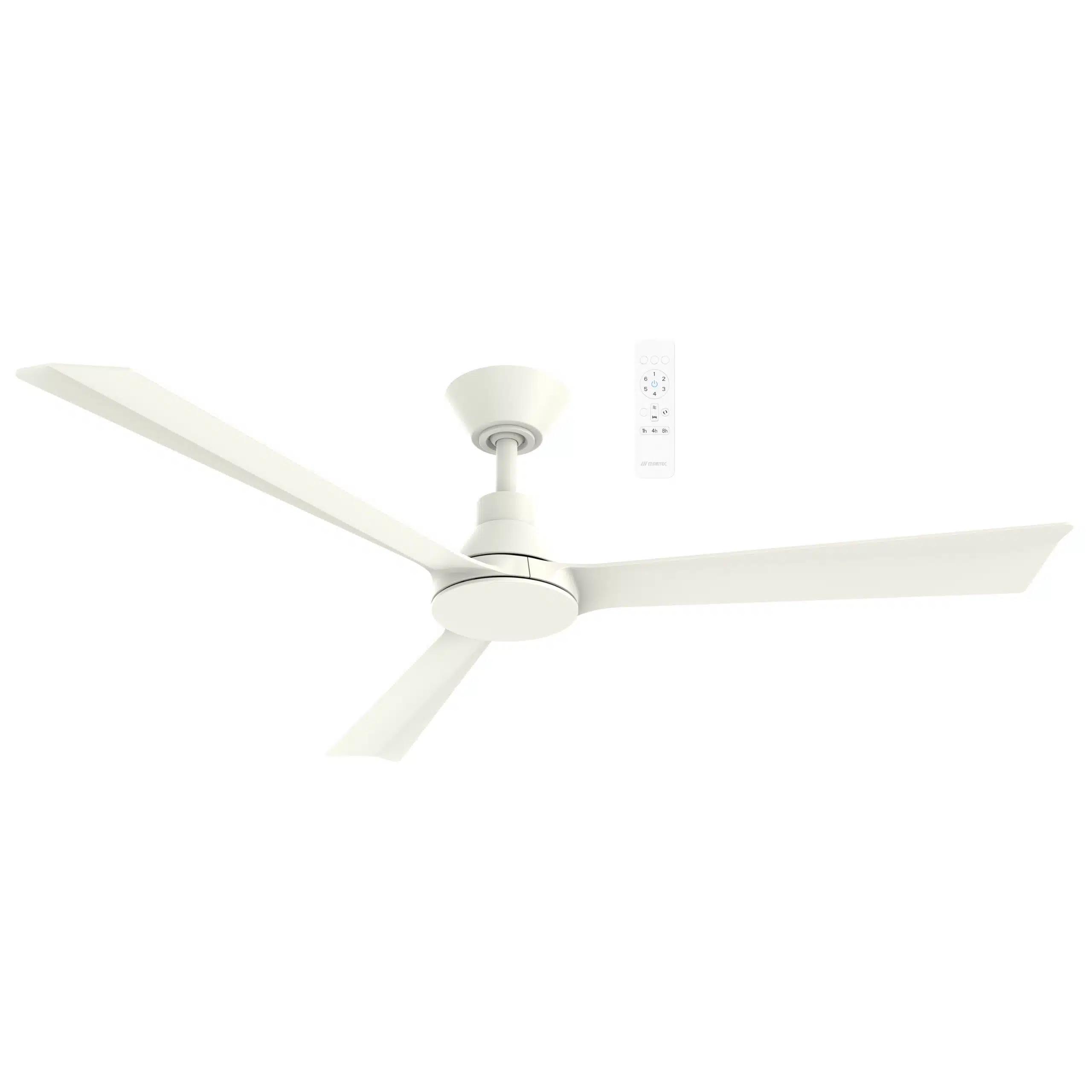 Riviera 52" Matt White Smart DC Ceiling Fan
