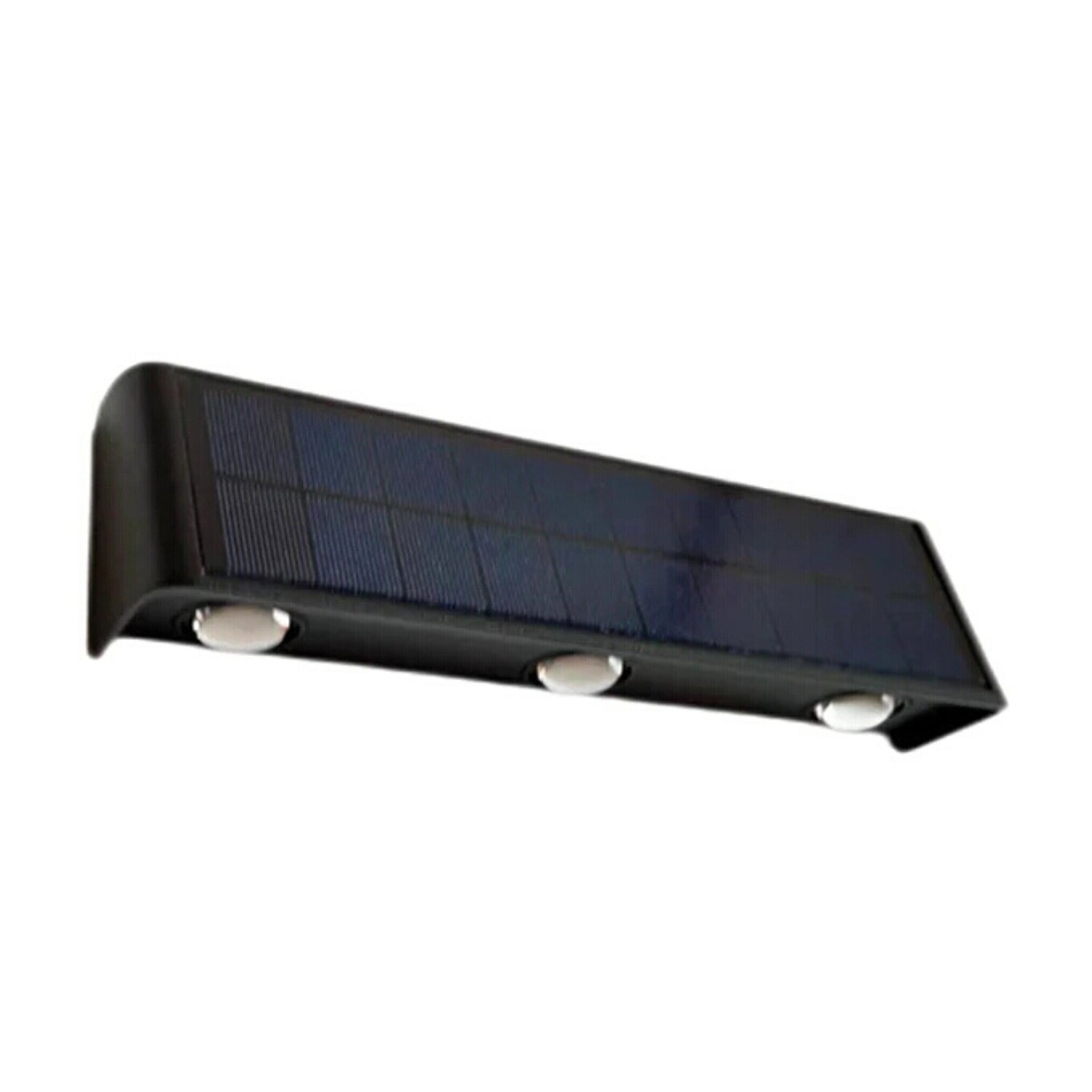 Kris Black Up and Down Solar LED Wall Light