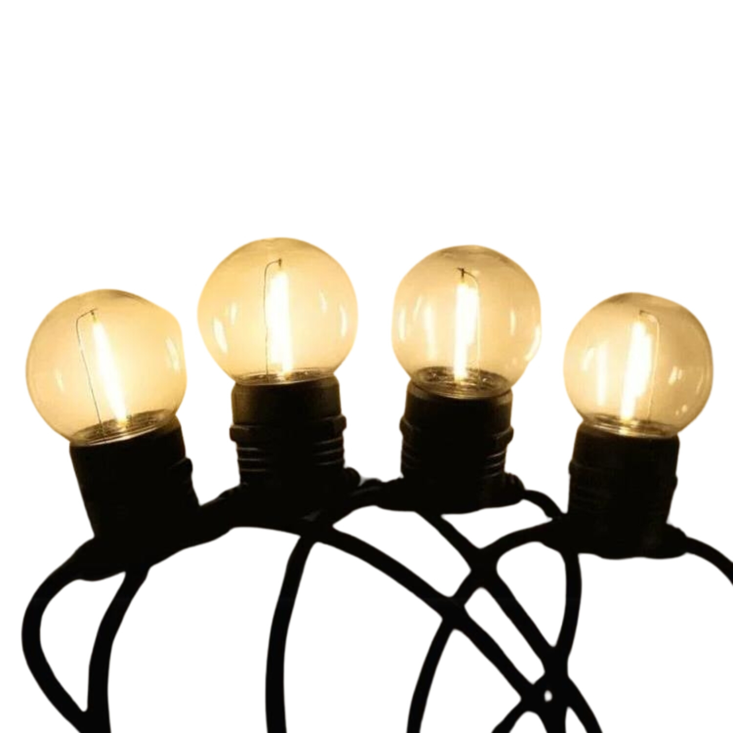 Warm White Festoon Light Kit with Remote Solar Panel - 20 Lights