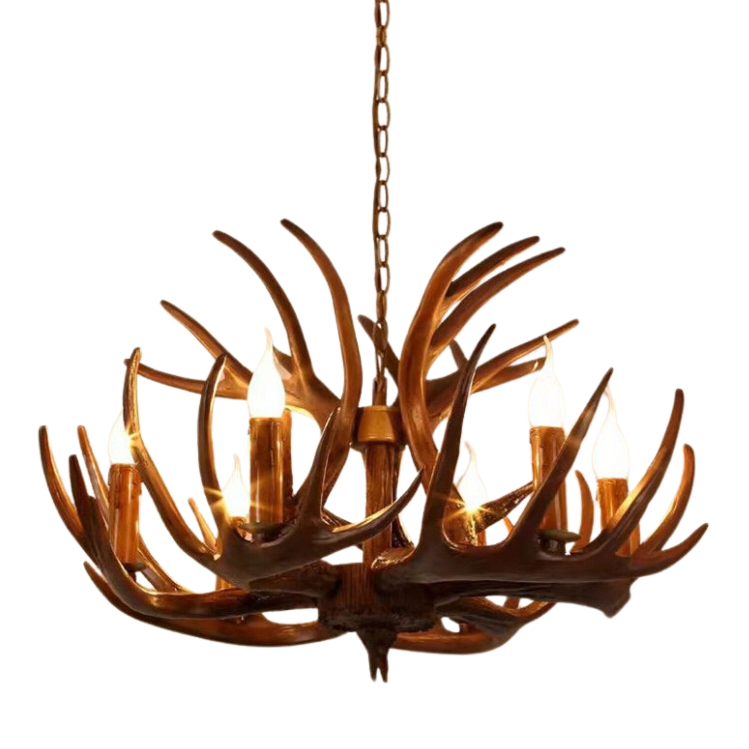 Antler 6 Light Coffee Designer Chandelier