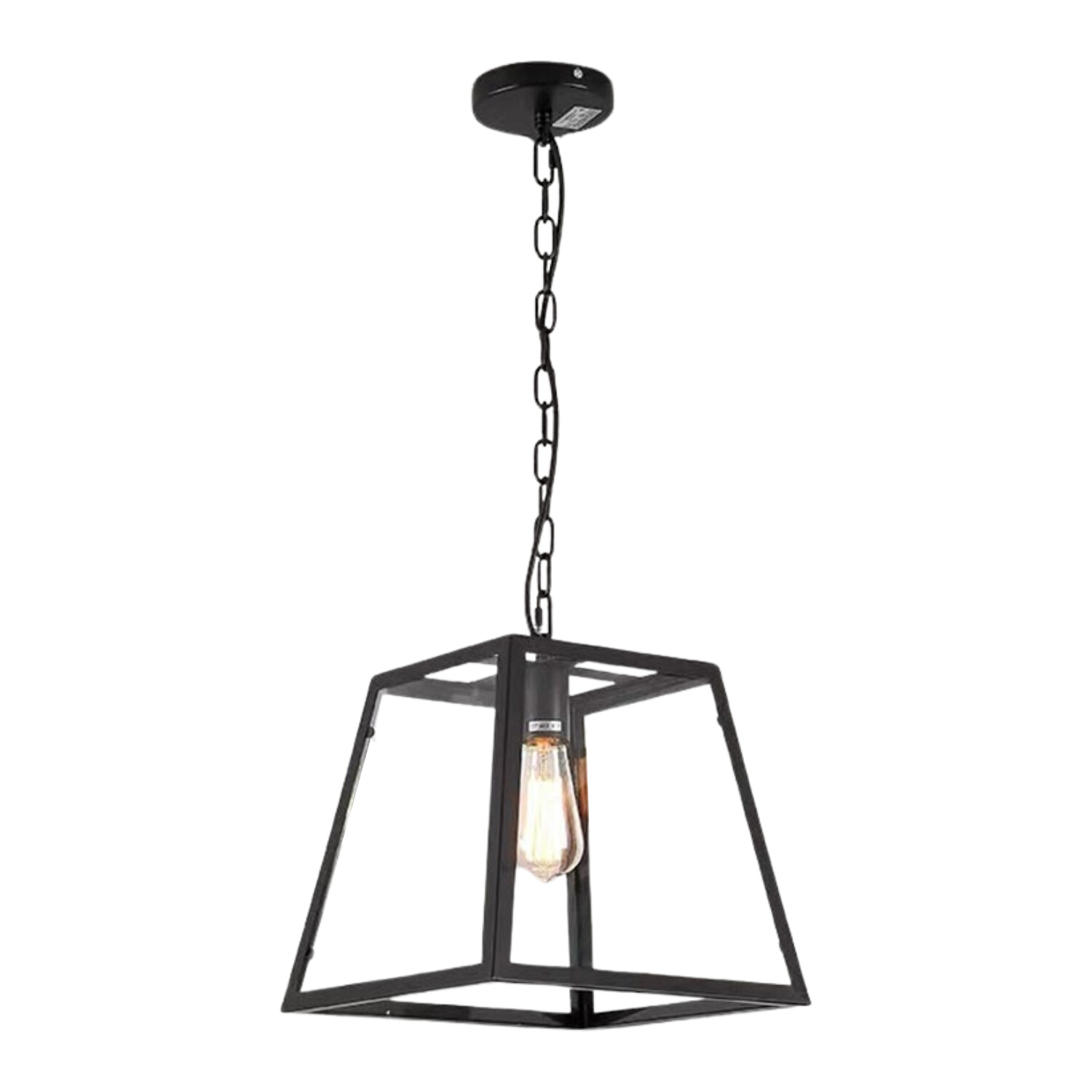 Oregon Black Trapezium Benchtop Pendant Light