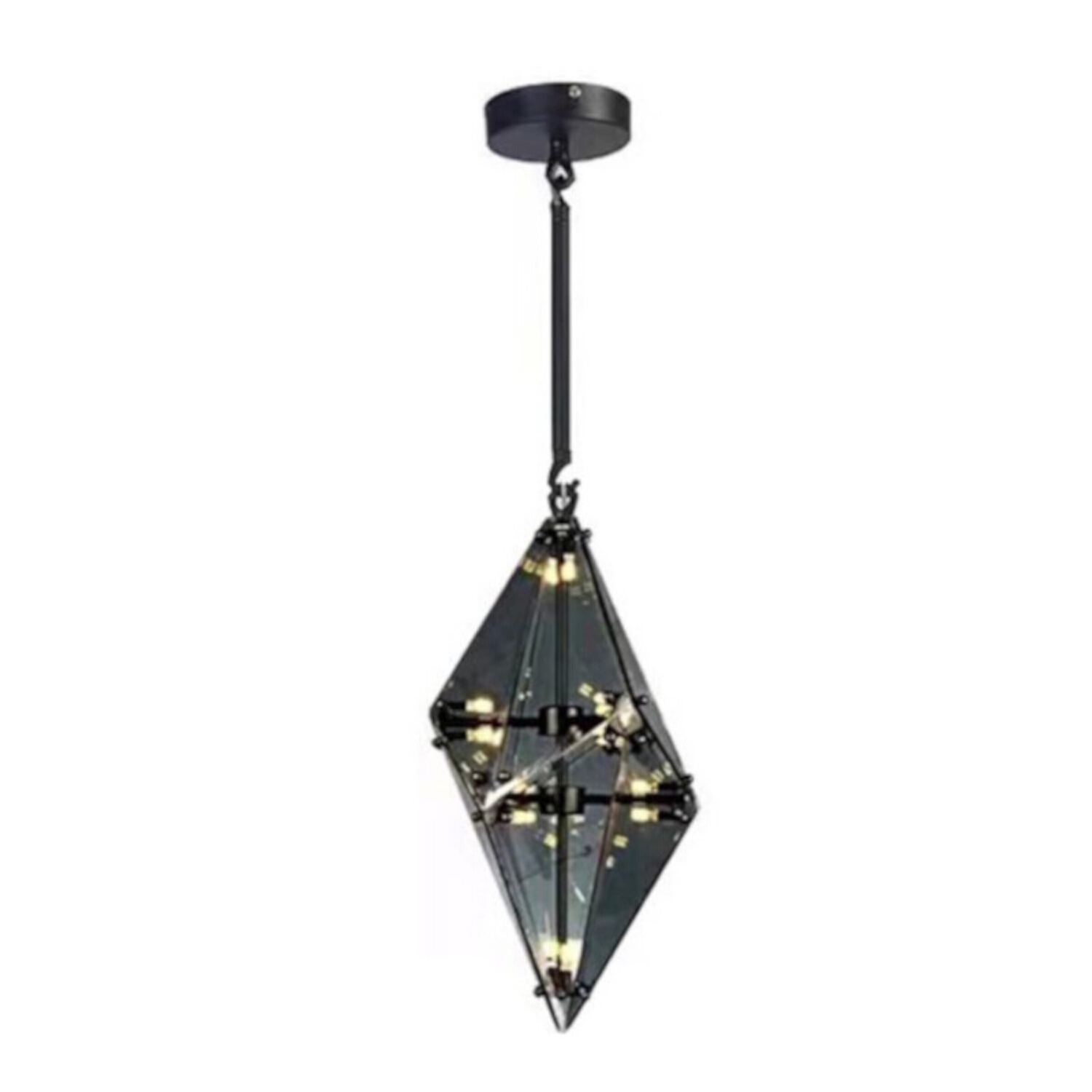 Diamond Smoke Vertical Star LED Pendant Light