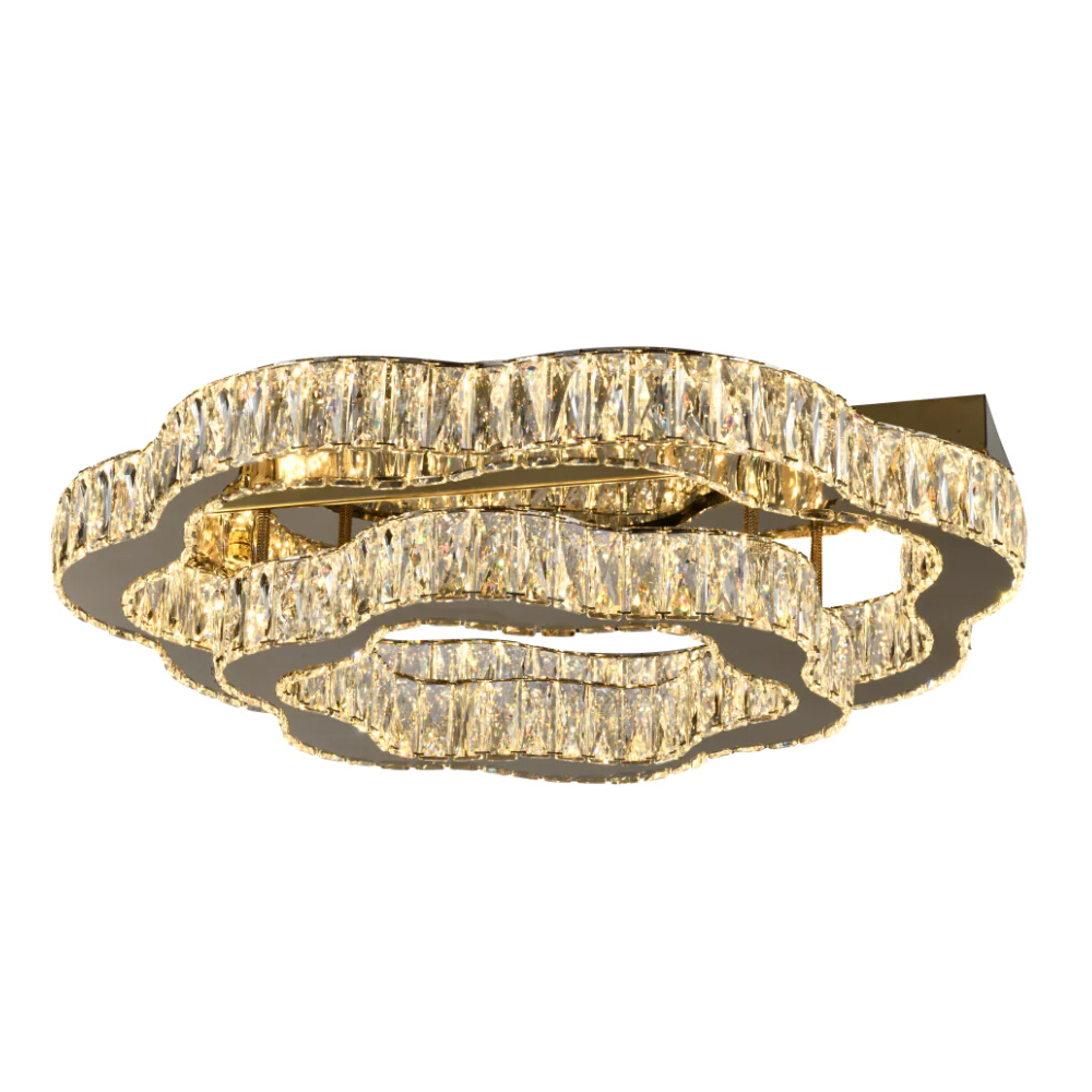 Jinan Golden Crystal Twin Light LED Ceiling Lamp