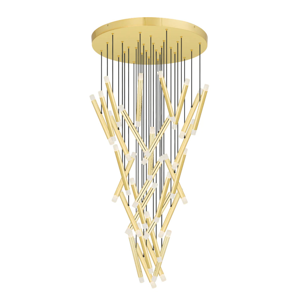 Masan Contemporary Gold LED Cluster Pendant