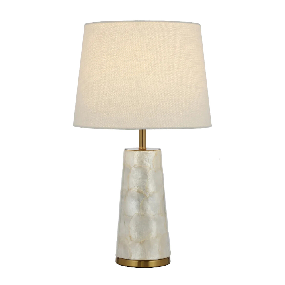 Fontana White Capiz Shell Table Lamp