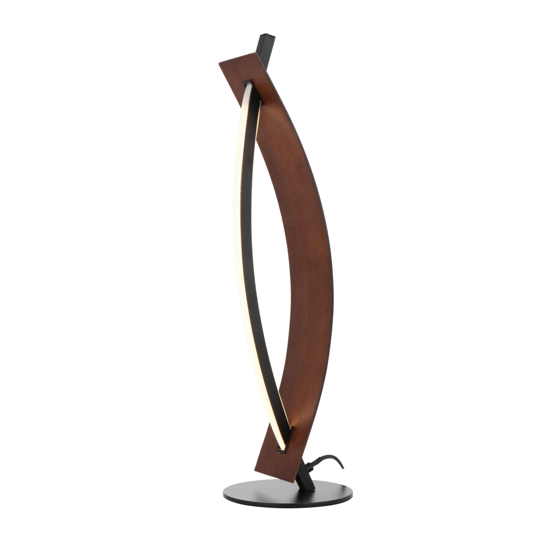 Nijmegen Veneered Walnut Timber Table Lamp