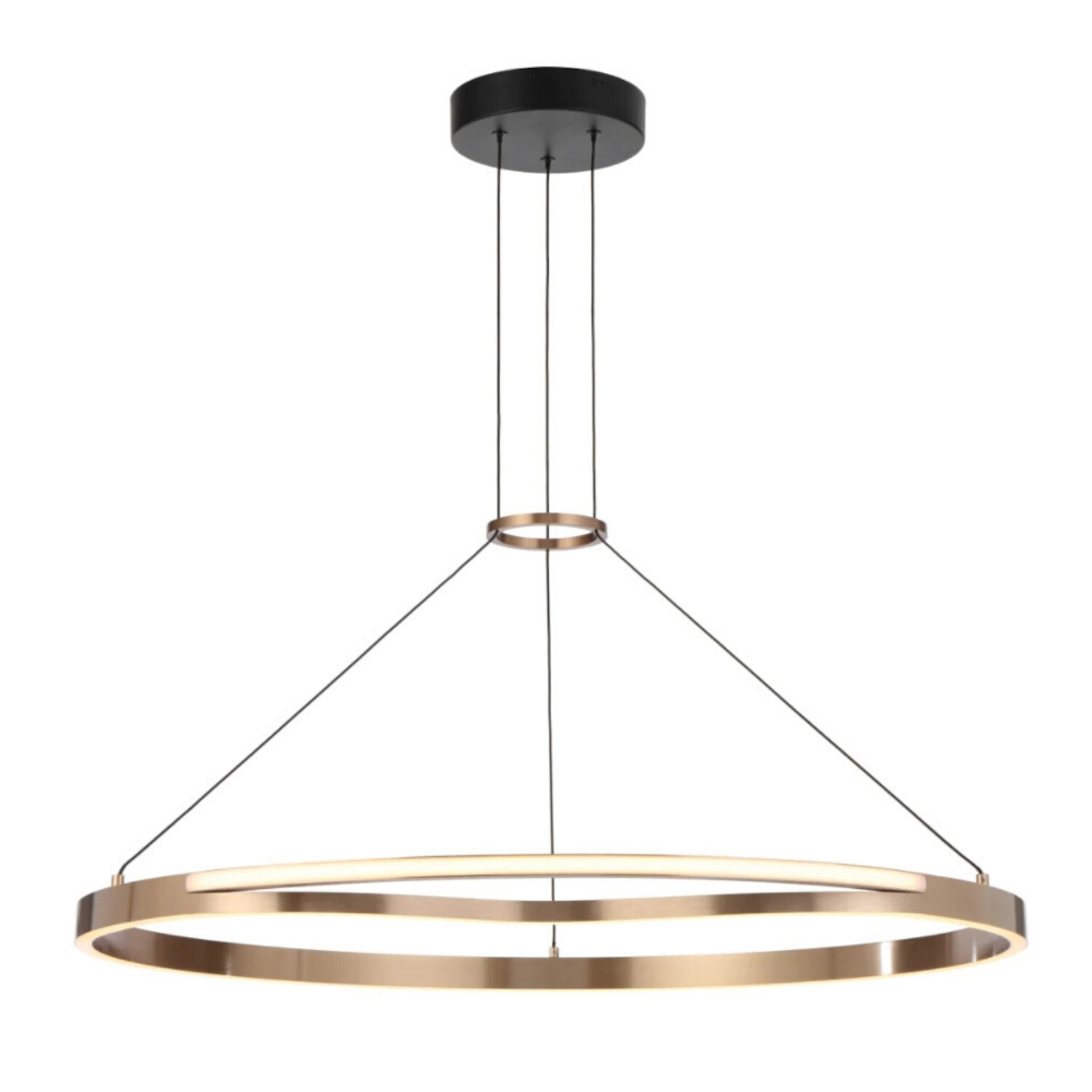 Ocala Coffee Gold Ring LED Pendant Light