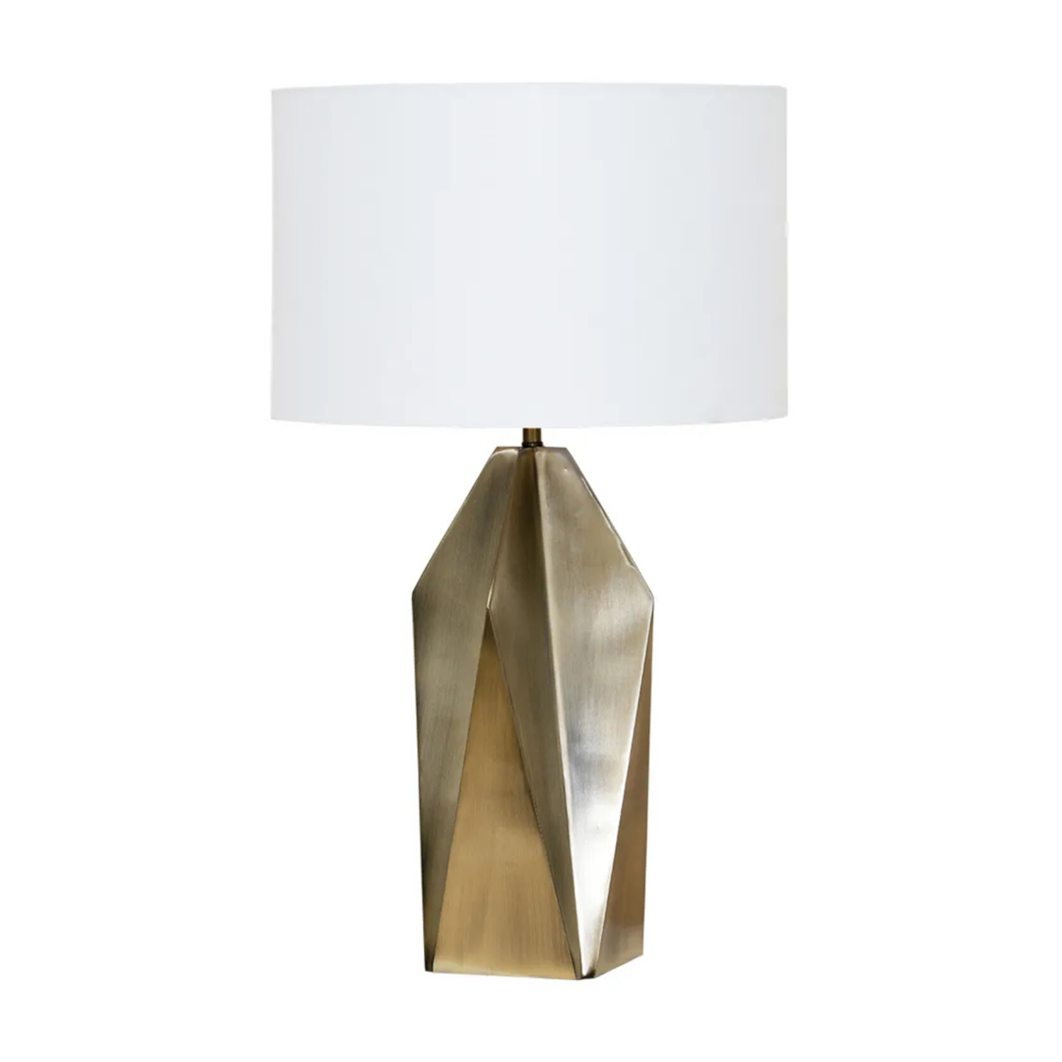 Novi Geometric Brass Iron Table Lamp