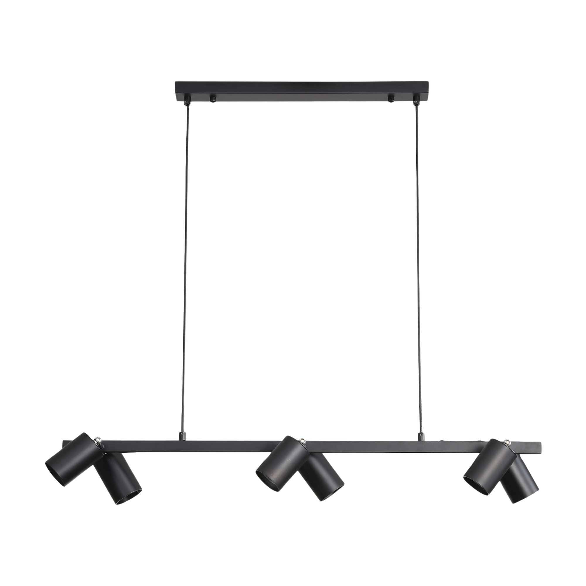 Brazzaville 6 Light Perfect Black Spot Bar Pendant