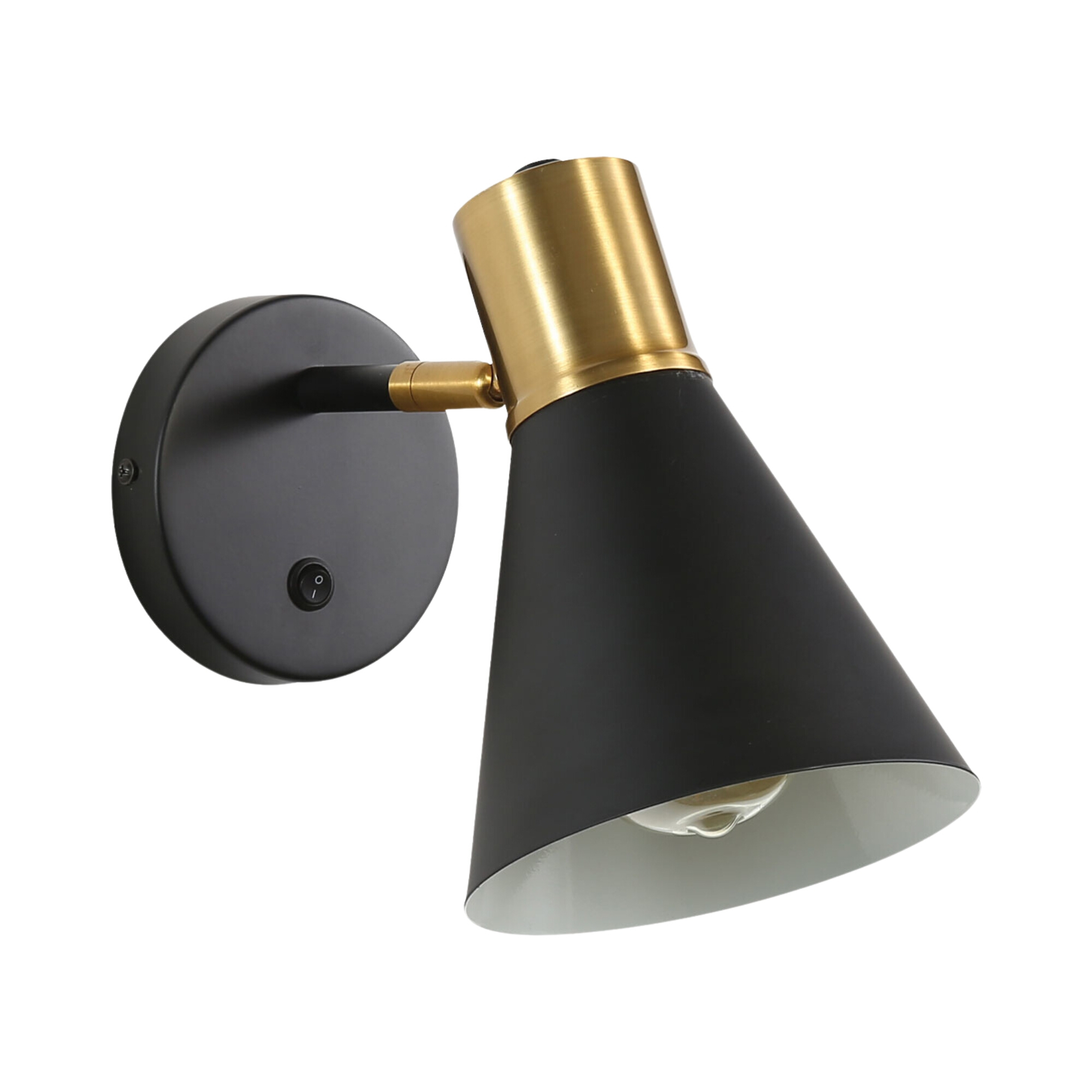 Novo Cone Reading Wall Light with Switch