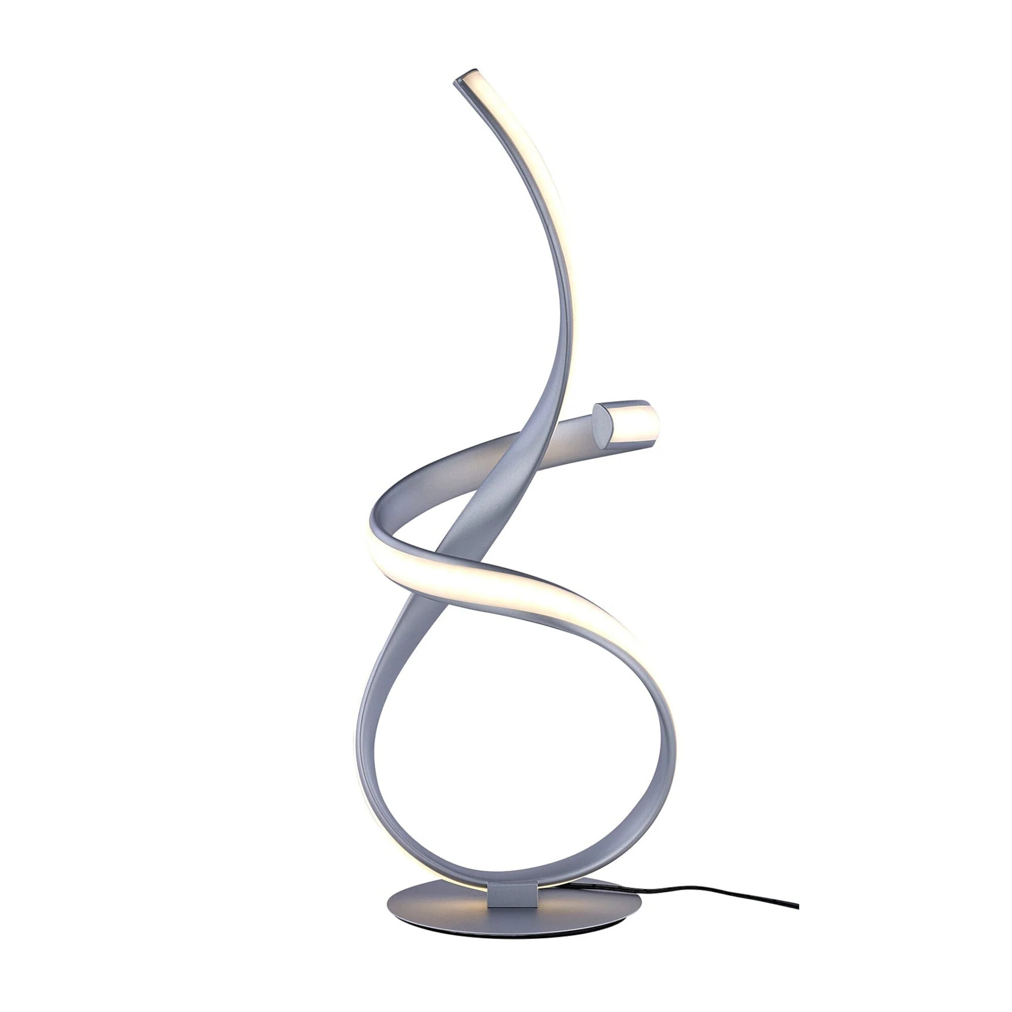 Ainhoa Curvy Satin Chrome LED Table Lamp