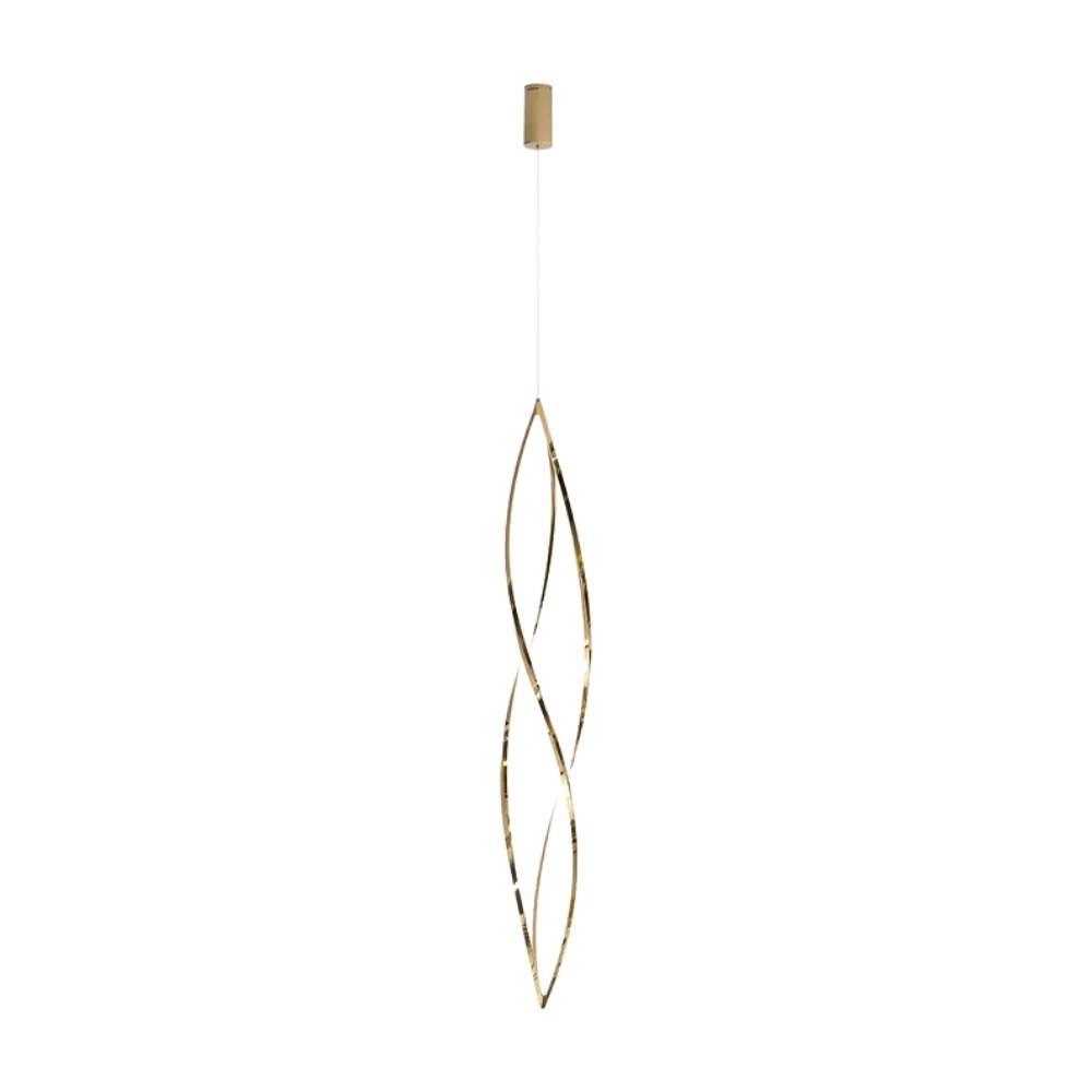 Clovis Modern Slim LED Golden Pendant Light