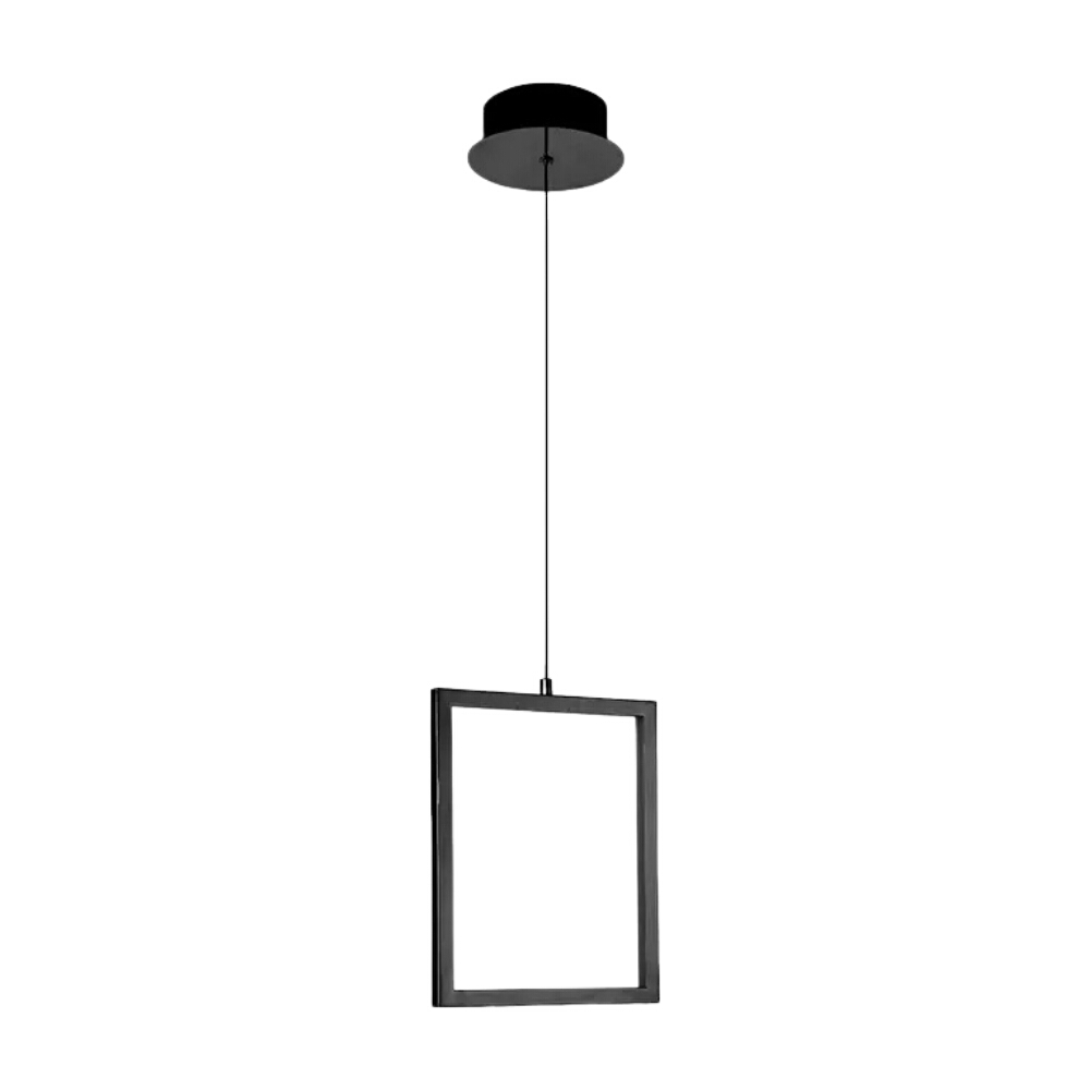 Dahli Black Square LED Pendant Light