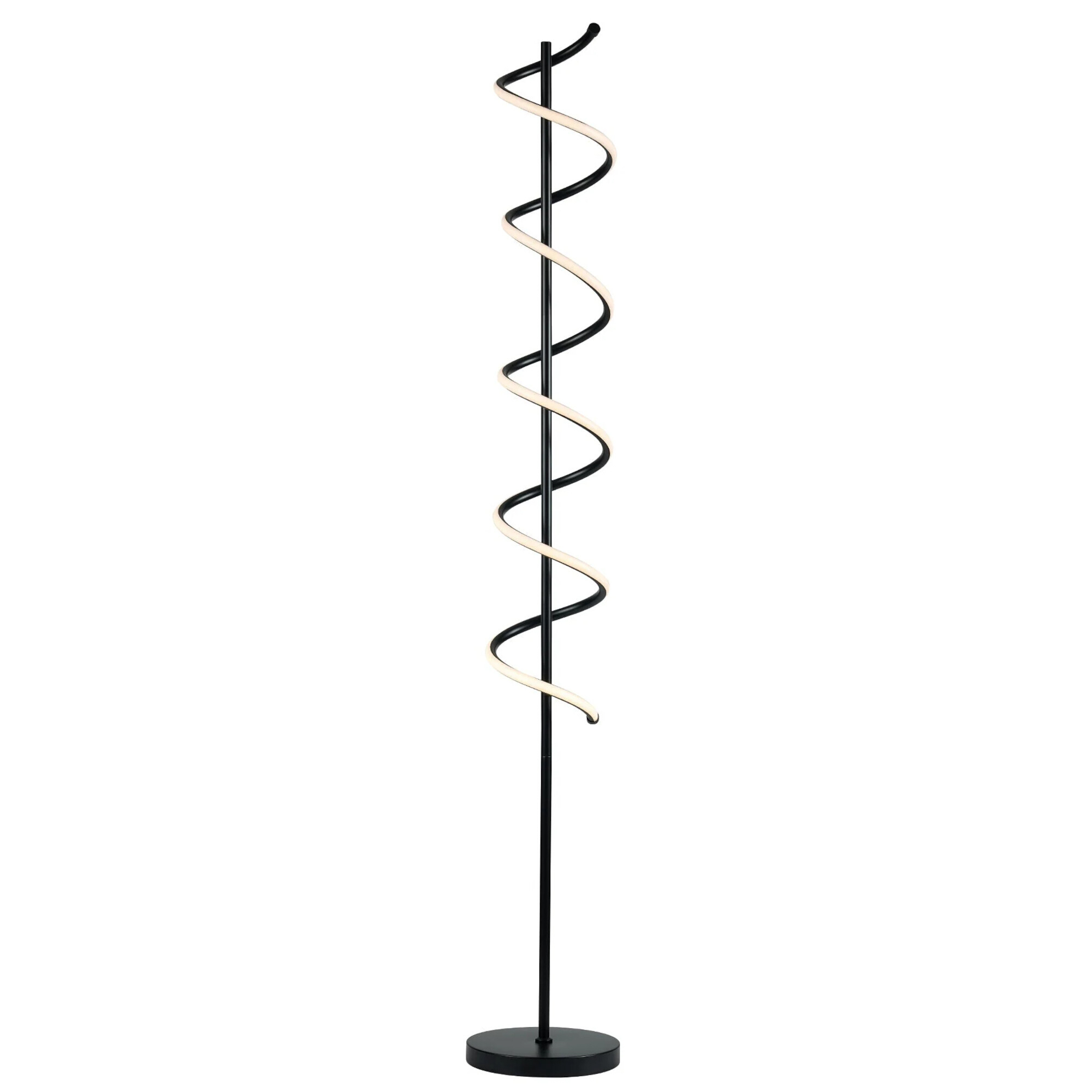 Cirrhi Black Helix LED Floor Lamp