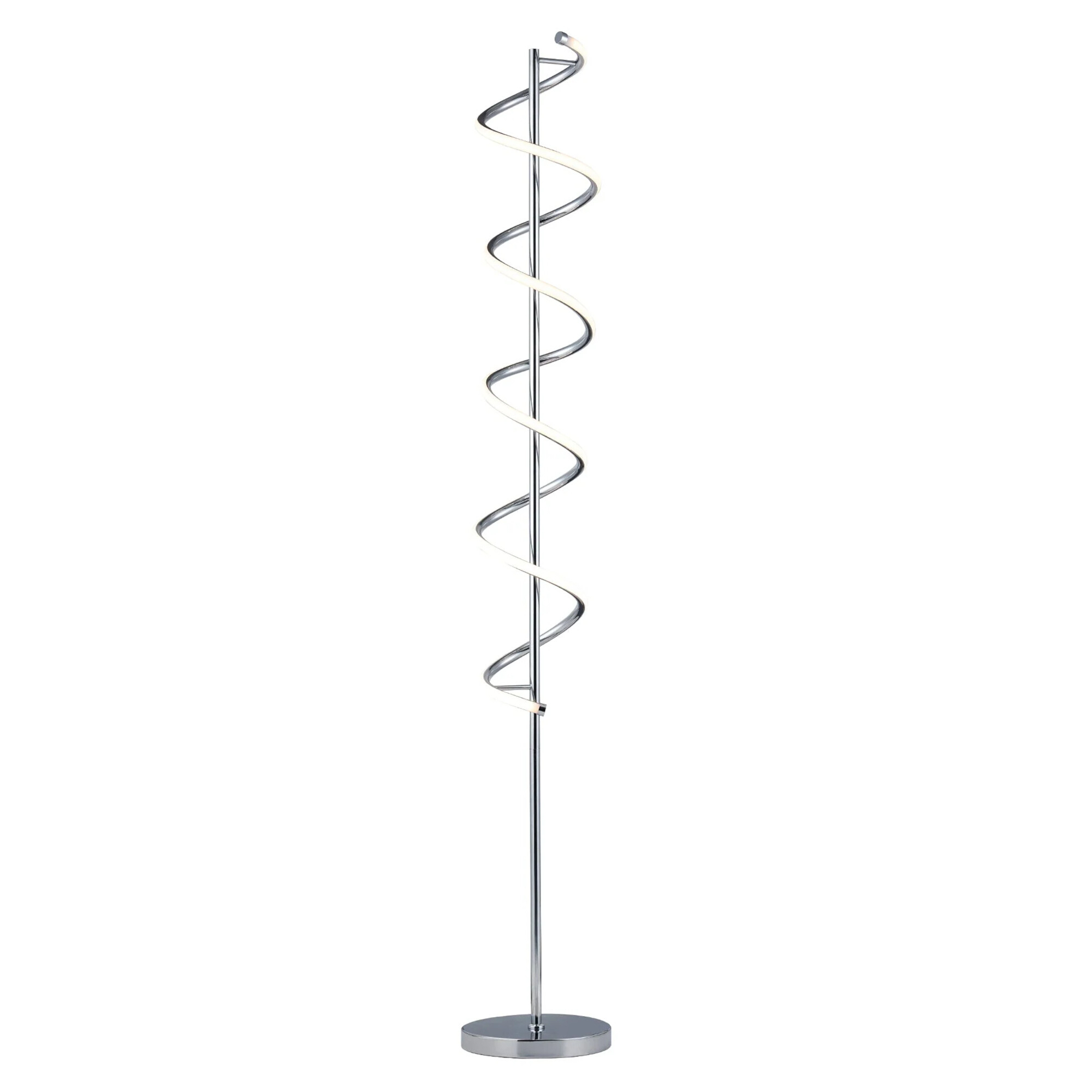 Cirrhi Chrome Helix LED Floor Lamp