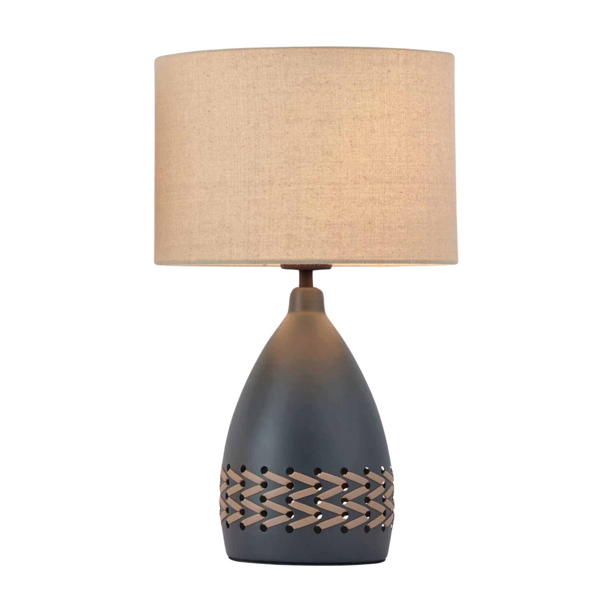 Odense Grey Natural Nordic Table Lamp