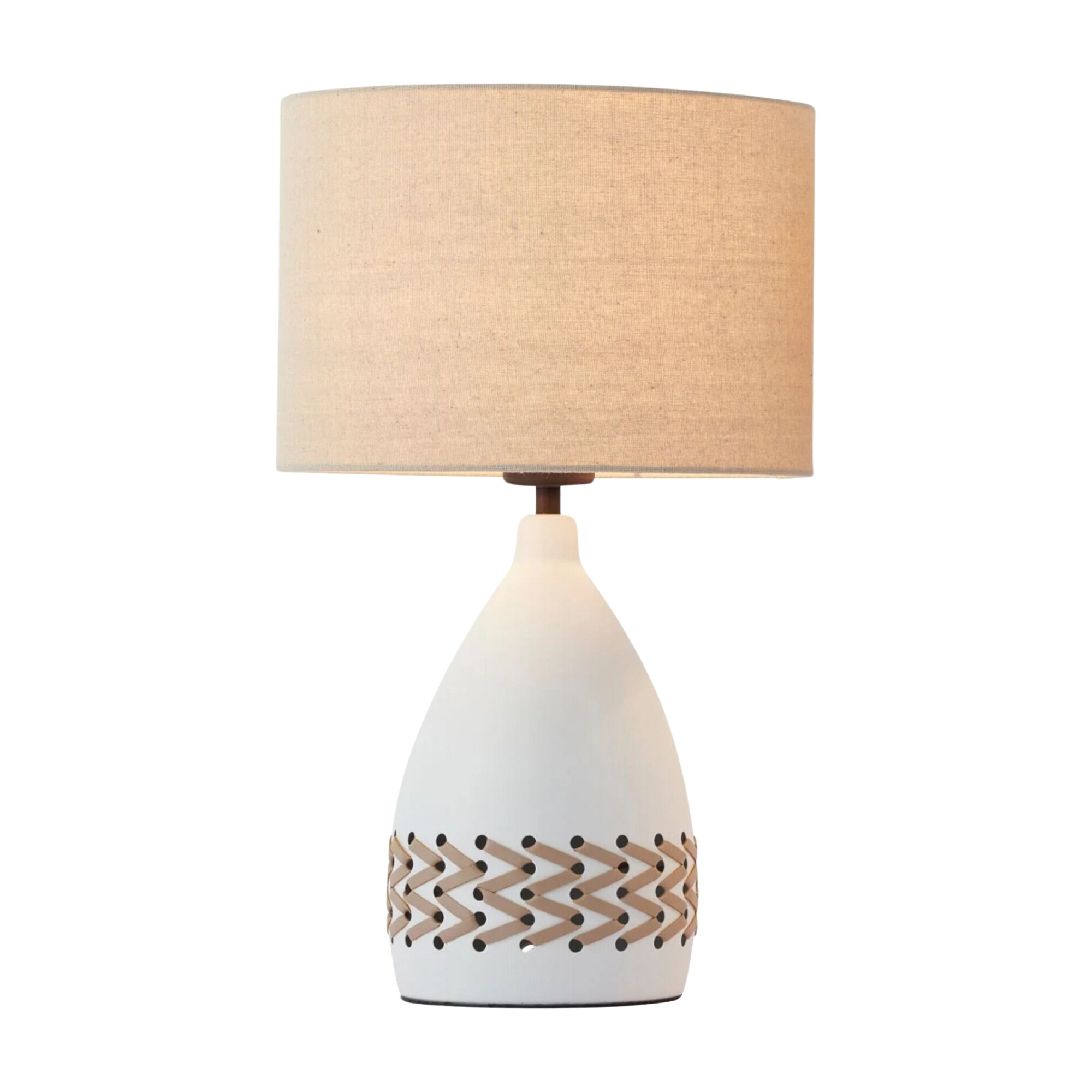 Odense White Natural Nordic Table Lamp