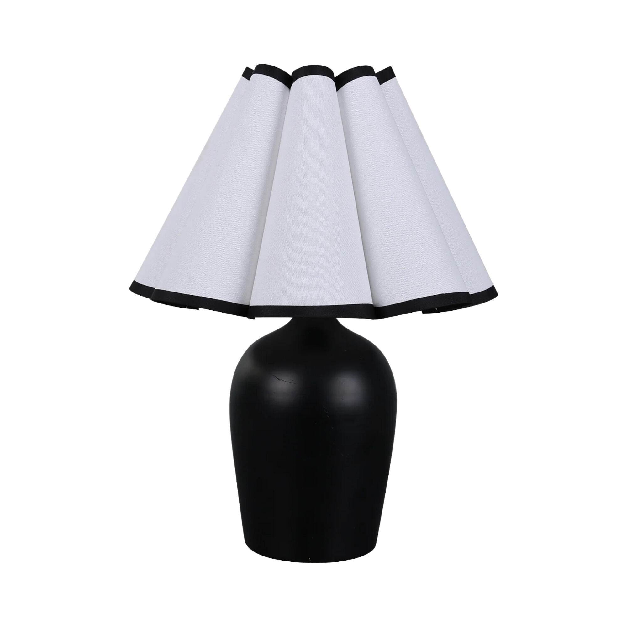 Wilma Matt Black Modern Table Lamp