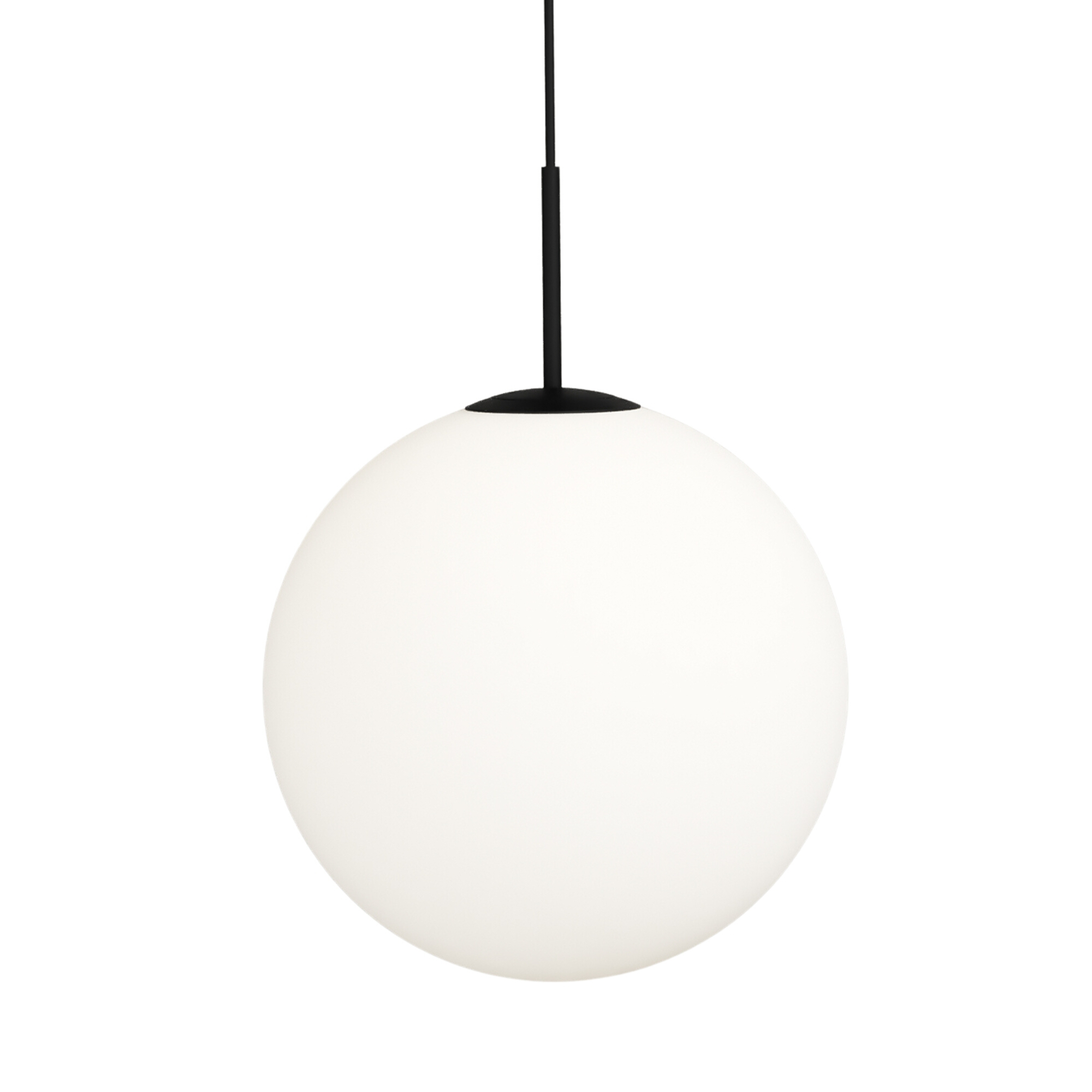 Orb Max Mouth Blown Glass Ball Black Pendant