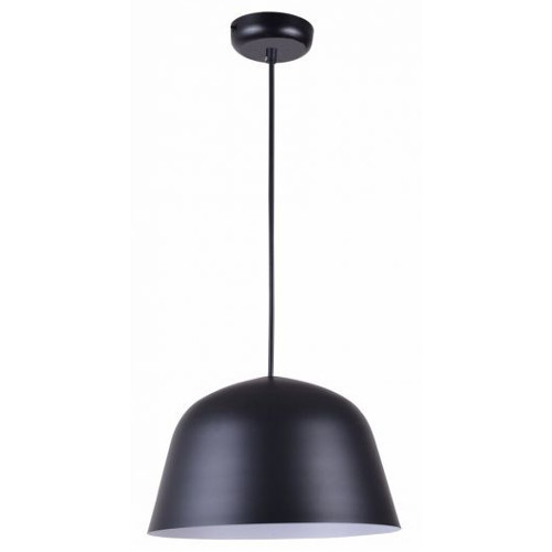 Symmetrical Angled Dome Scandinavian Pendant Light - Black