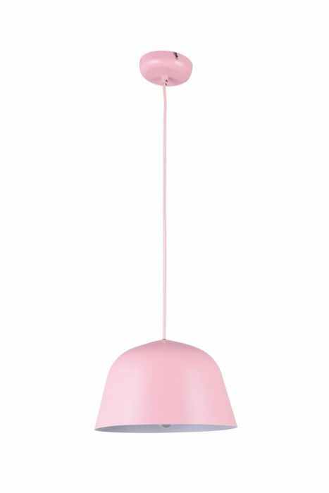 Symmetrical Angled Dome Scandinavian Pendant Light - Pink