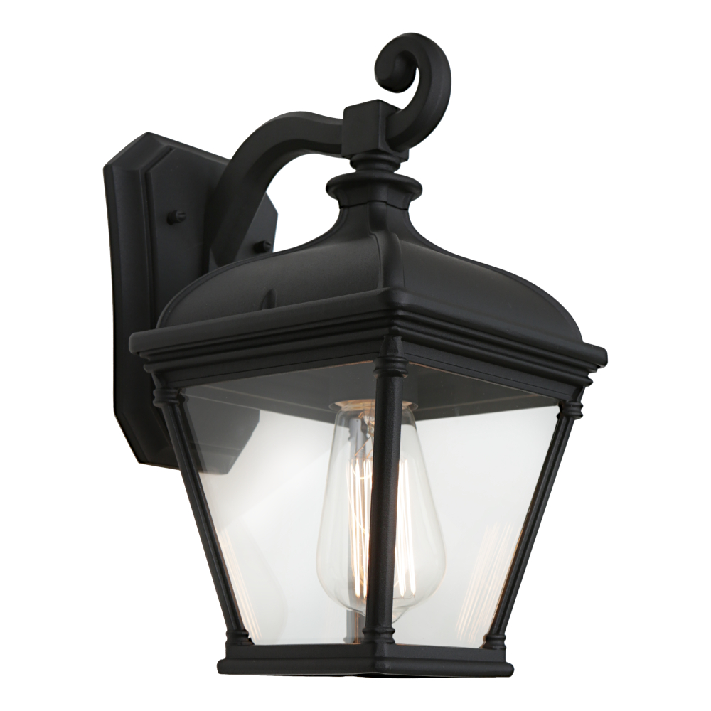 Hotham Black Vintage Lantern Wall Light